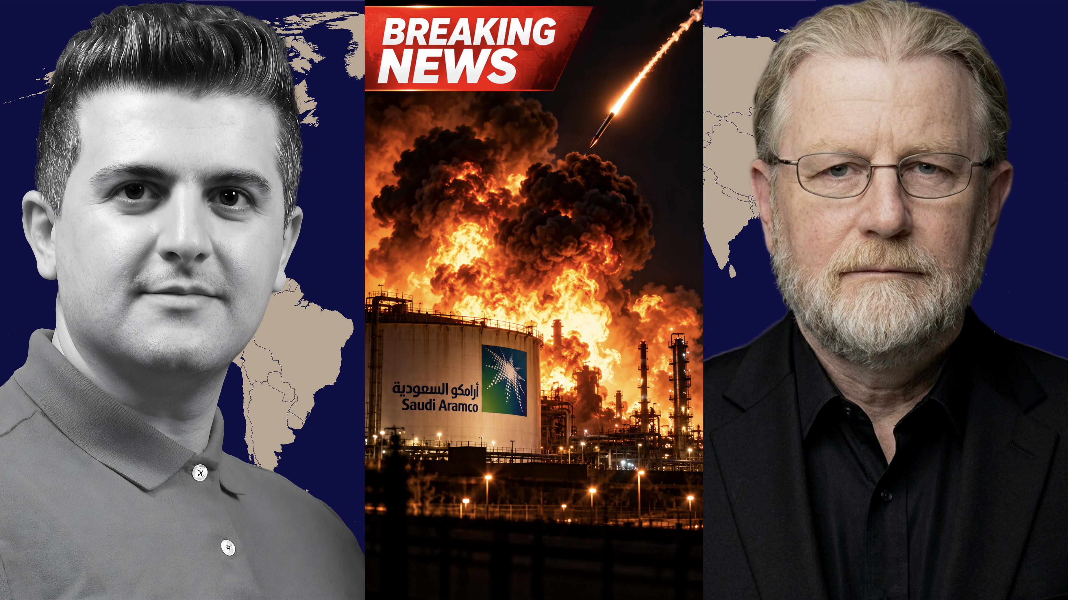 BREAKING: Massive Fire Erupts at Saudi ARAMCO After Yemeni Missile Strike- w/ Fmr. CIA Larry Johnson