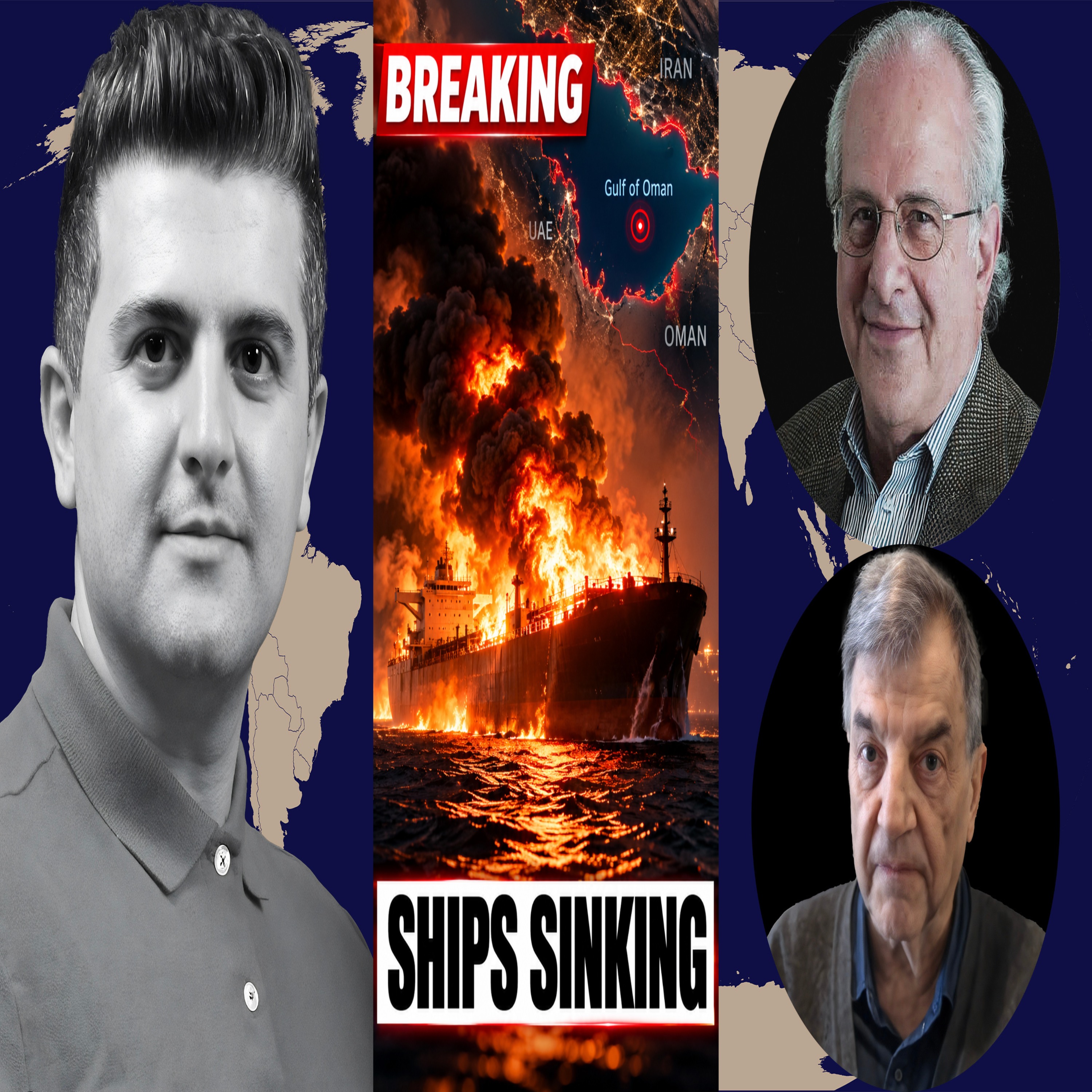 Richard Wolff & Michael Hudson: BREAKING: Oil Tanker Ablaze in Gulf of Oman, SHIPS SINKING episode artwork