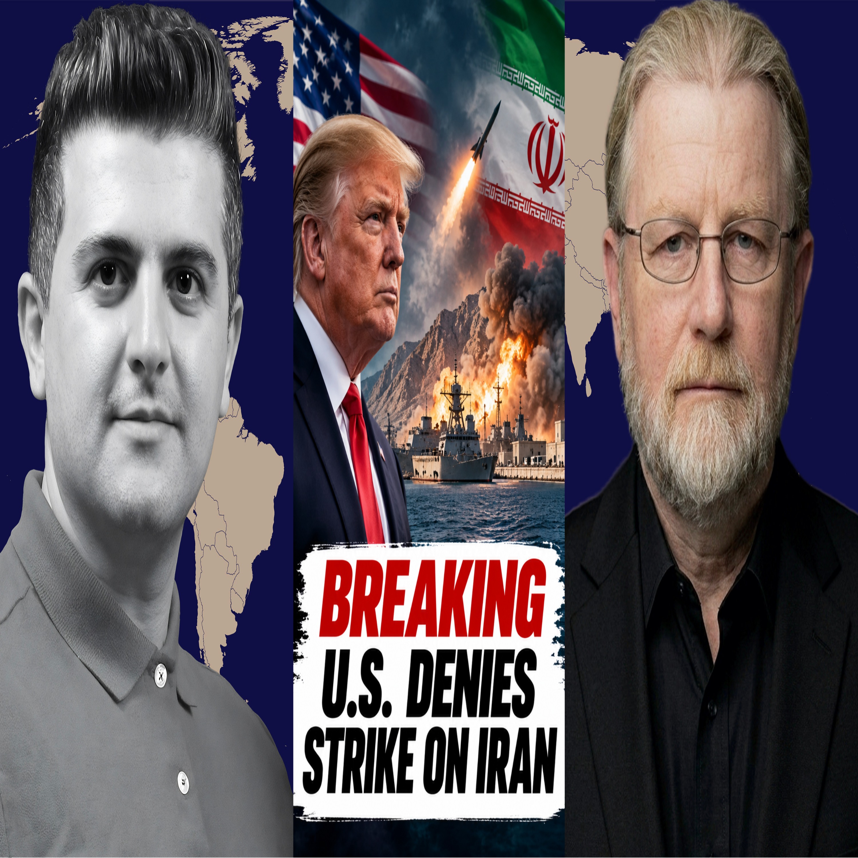 BREAKING: U.S. DENIES REPORTS OF STRIKE ON IRAN'S KONARAK NAVAL BASE - w/ Fmr. CIA Larry Johnson episode artwork