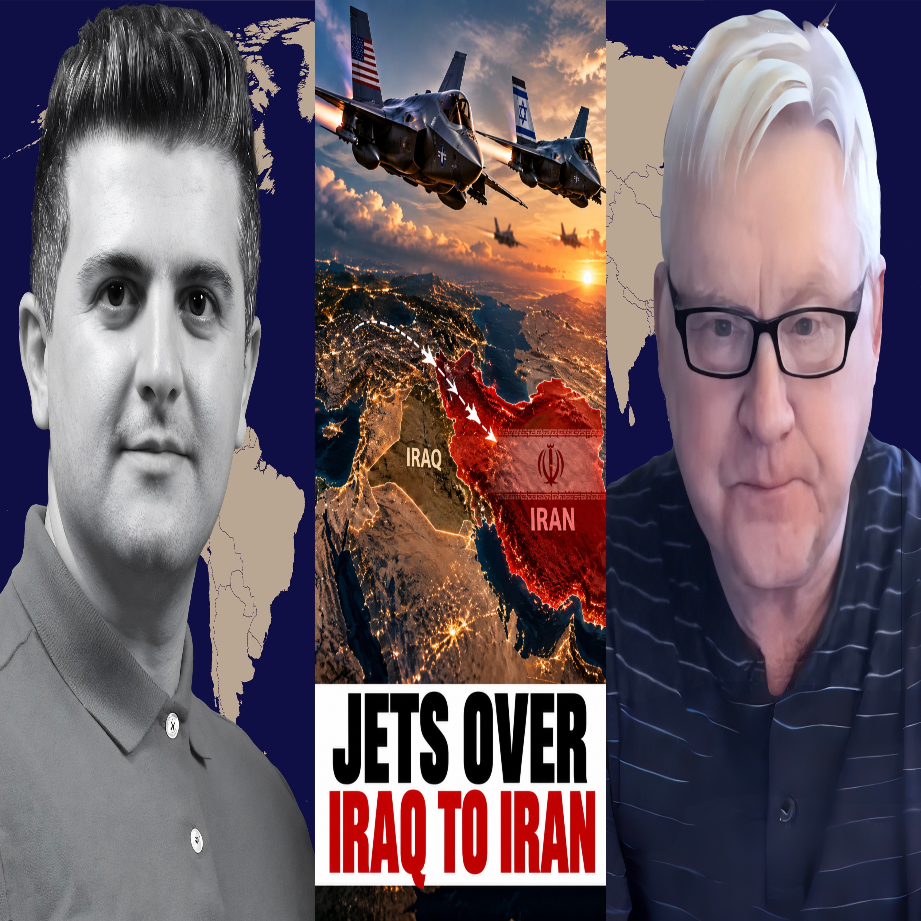 BREAKING: U.S. & ISRAELI FIGHTER JETS SIMULATE ATTACK ON IRAN OVER IRAQ - w/ Andrei Martyanov episode artwork