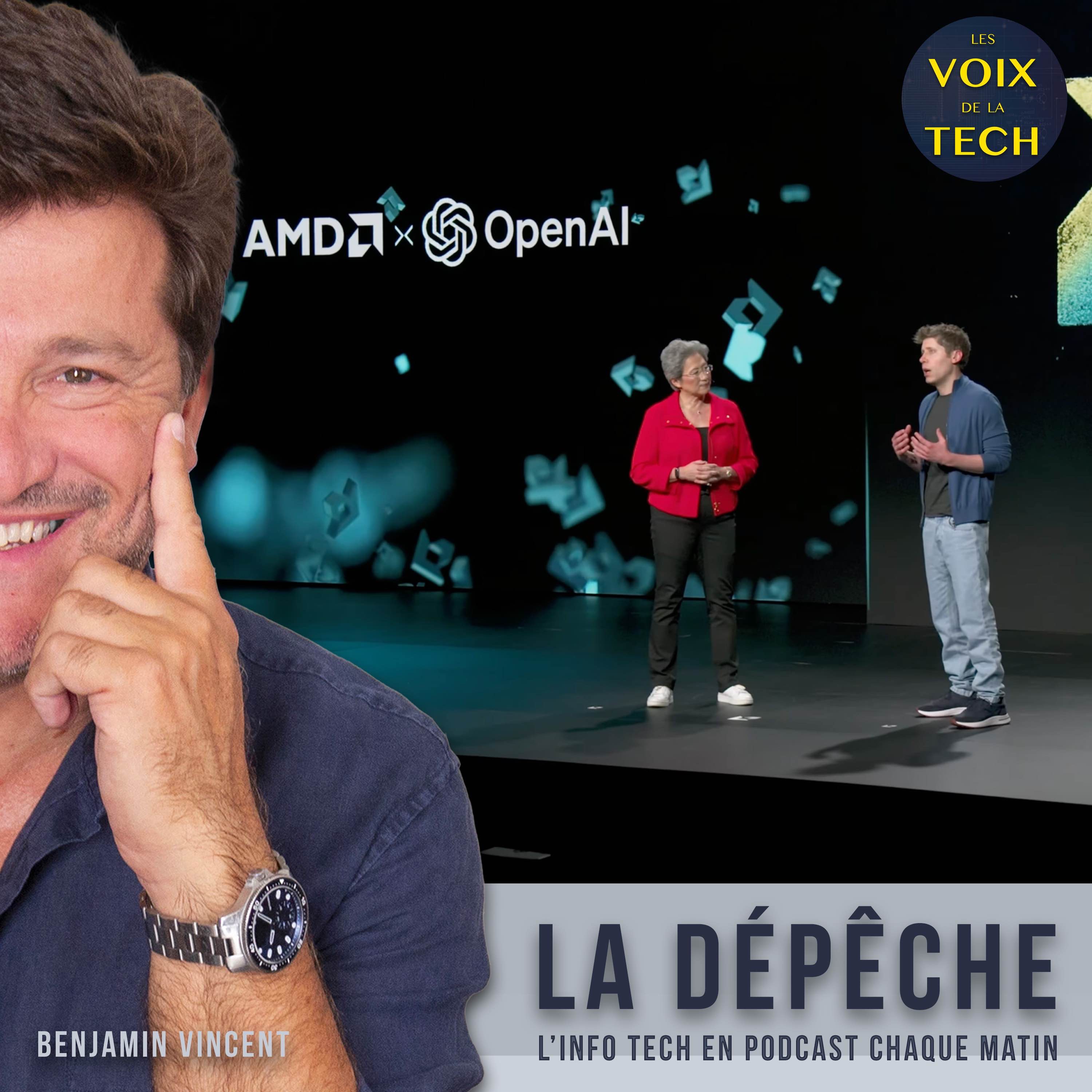 La dépêche | AMD de retour dans le “game“ de l’IA grâce à OpenAI... et à Lisa Su