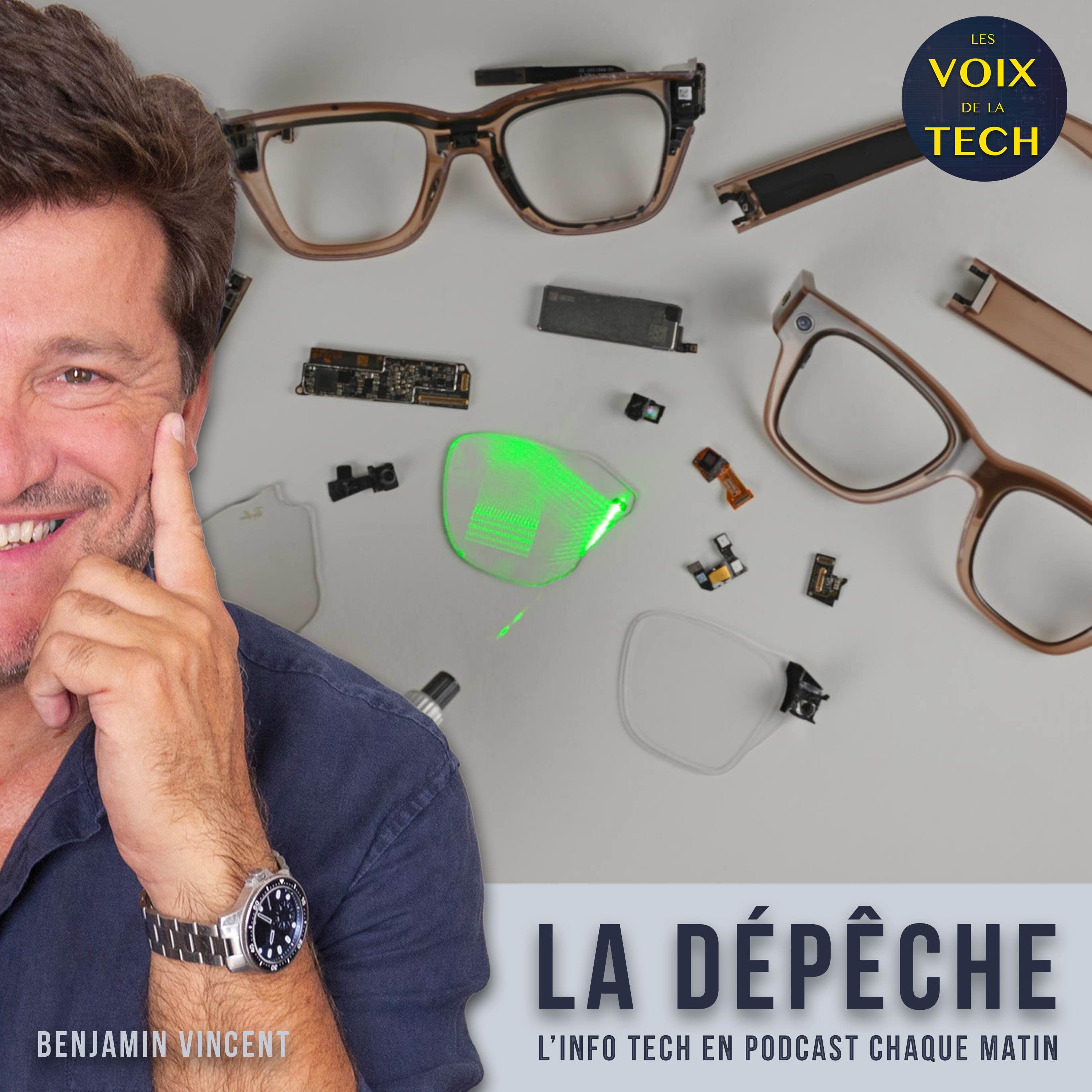 La dépêche | Lunettes Meta Ray-Ban Display : irréparables, peut-être vendues à perte mais au verre droit remarquable, selon iFixit episode artwork