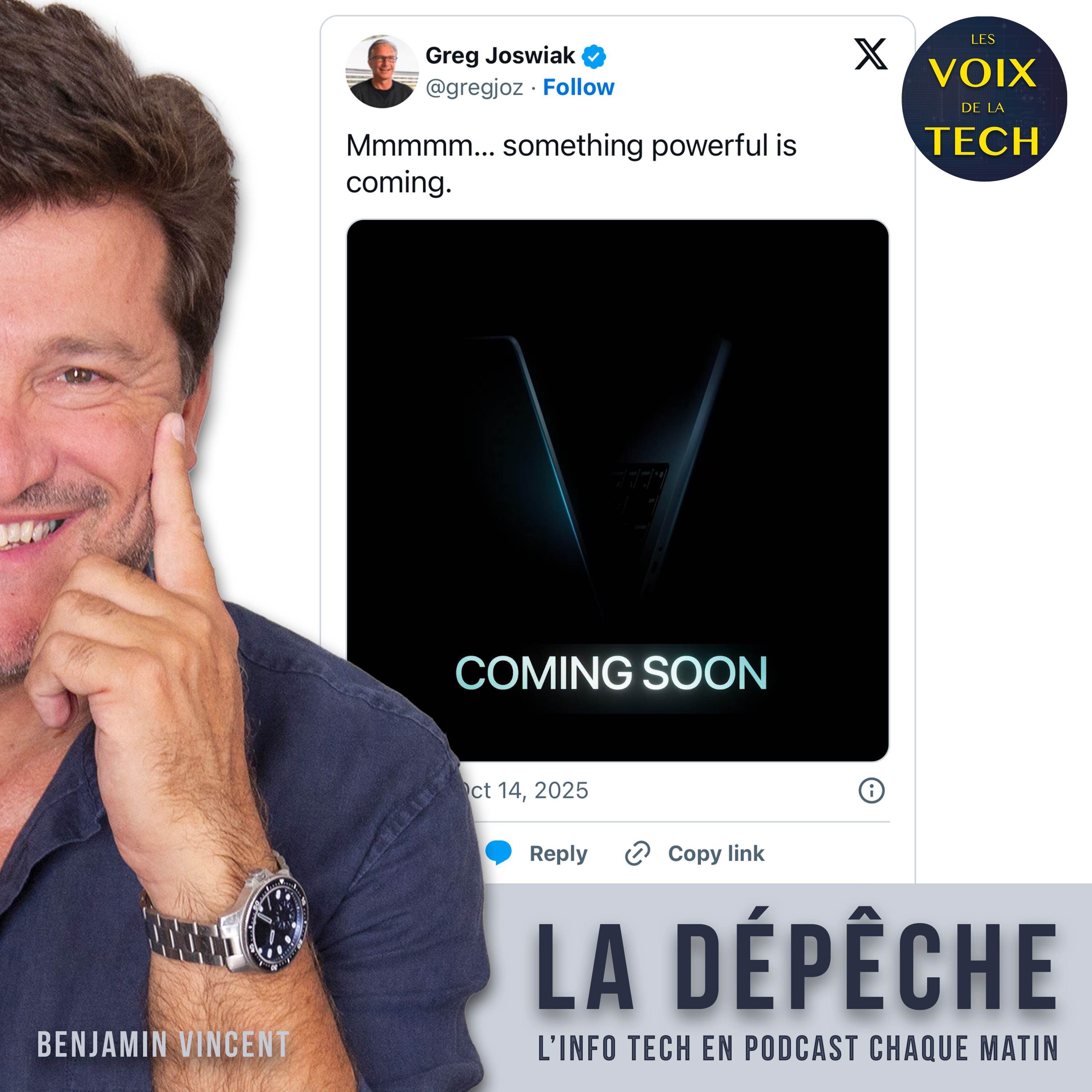 La dépêche | Officiel : Apple s’apprête à lancer son processeur “Mmmmm“ (le M5) episode artwork