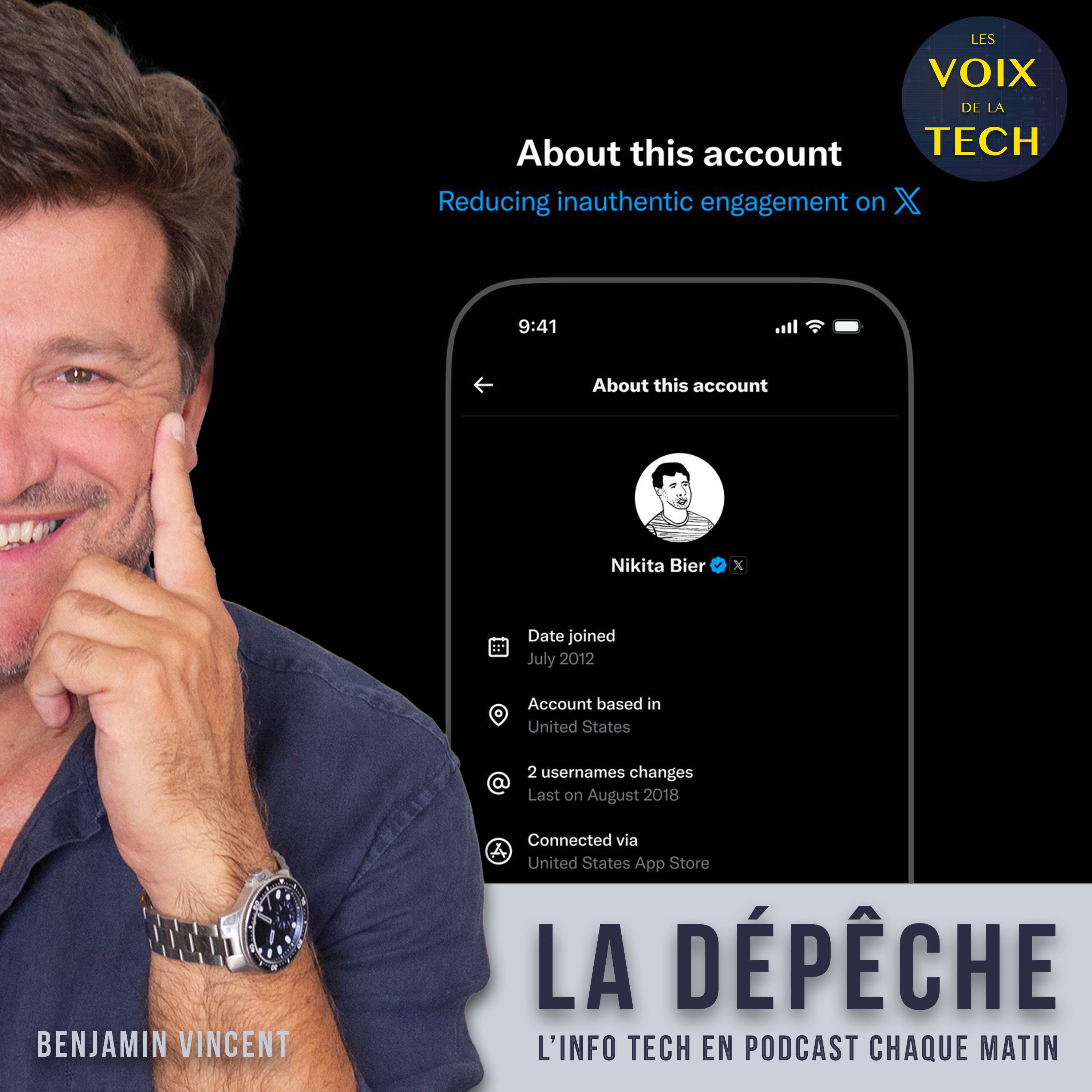 La dépêche | X : la nouvelle page “à propos de ce compte“ qui indique d’où il est géré… réserve des surprises episode artwork