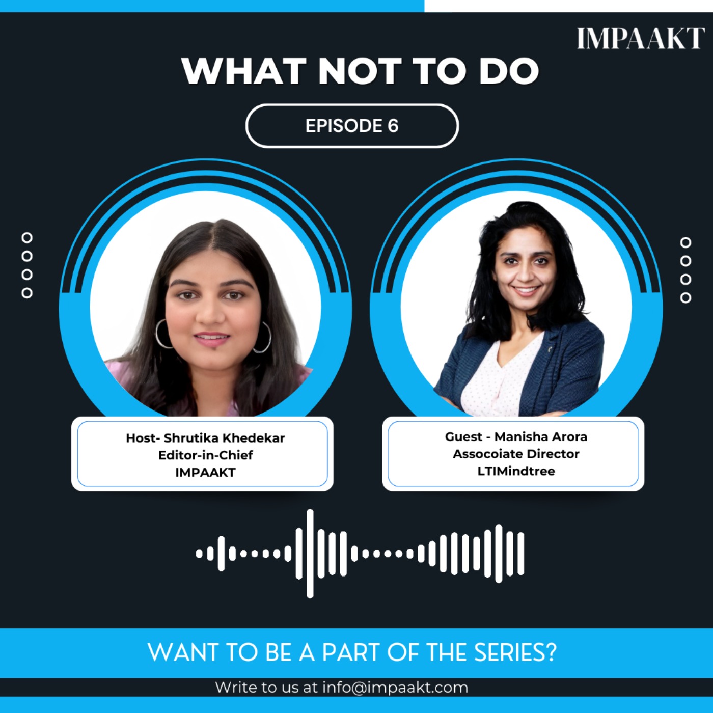 Episode 6: Manisha Arora, Associate Director, LTIMindtree episode artwork