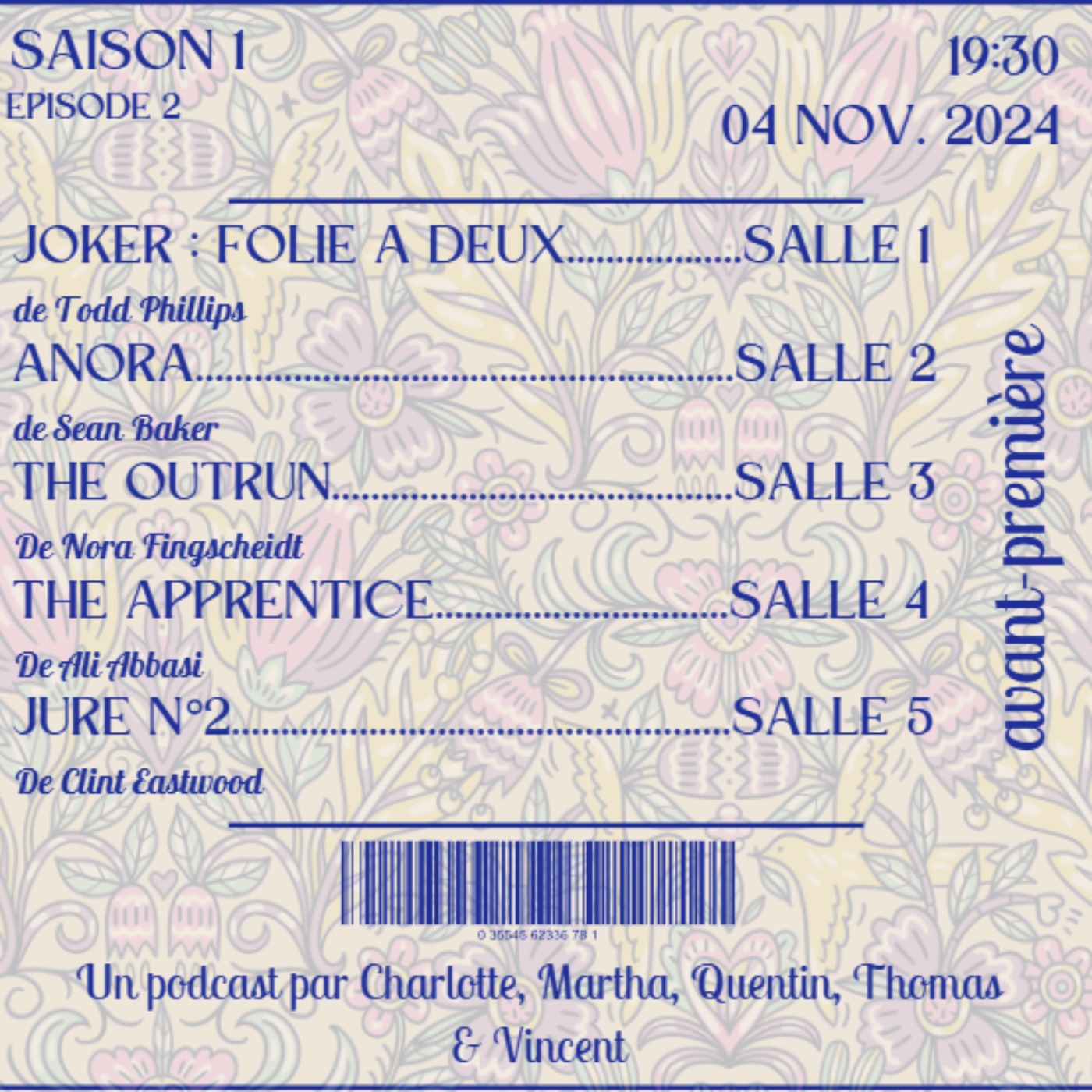 JOKER : FOLIE A DEUX - ANORA - THE OUTRUN - THE APPRENTICE - JURÉ N°2