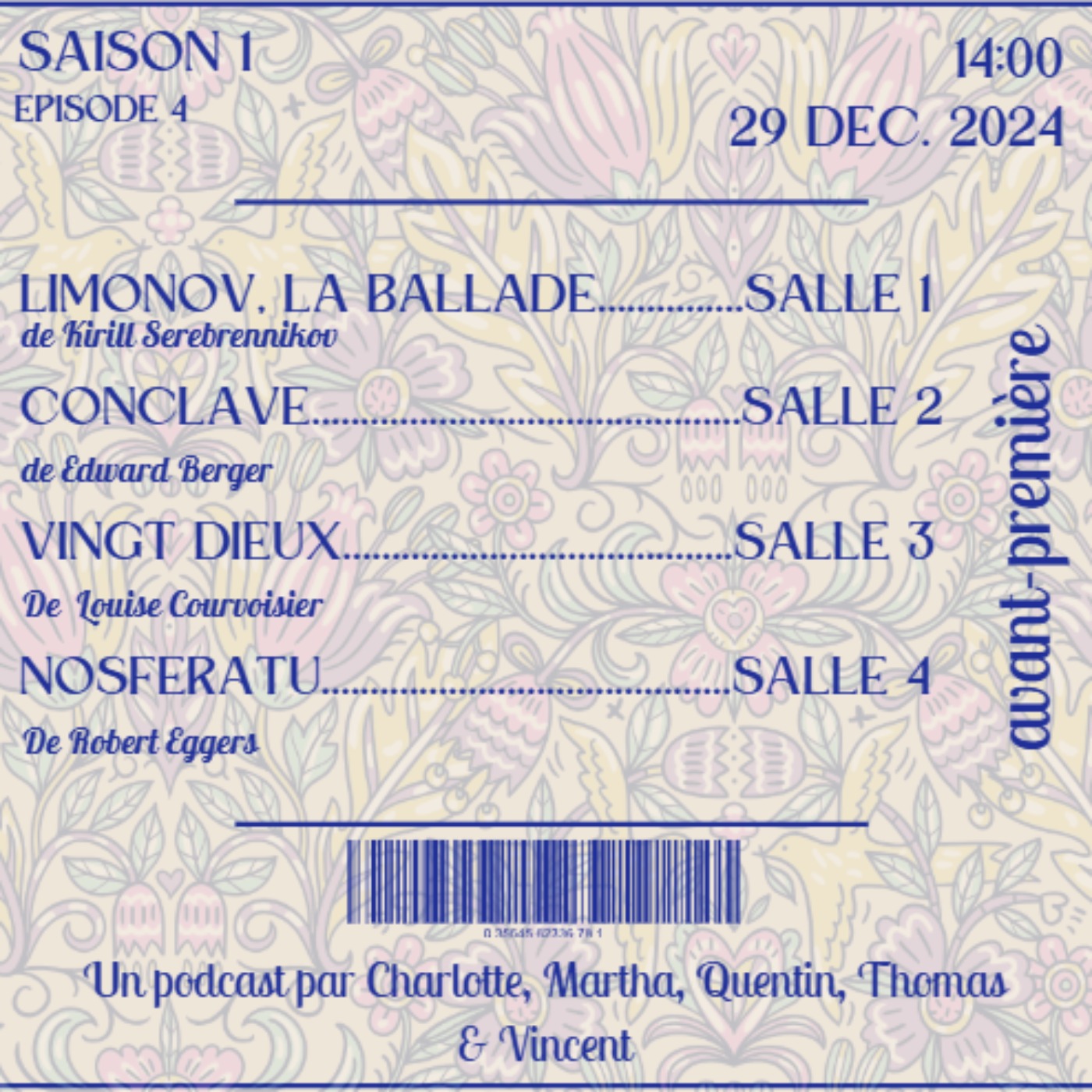 LIMONOV - CONCLAVE - VINGT DIEUX - NOSFERATU