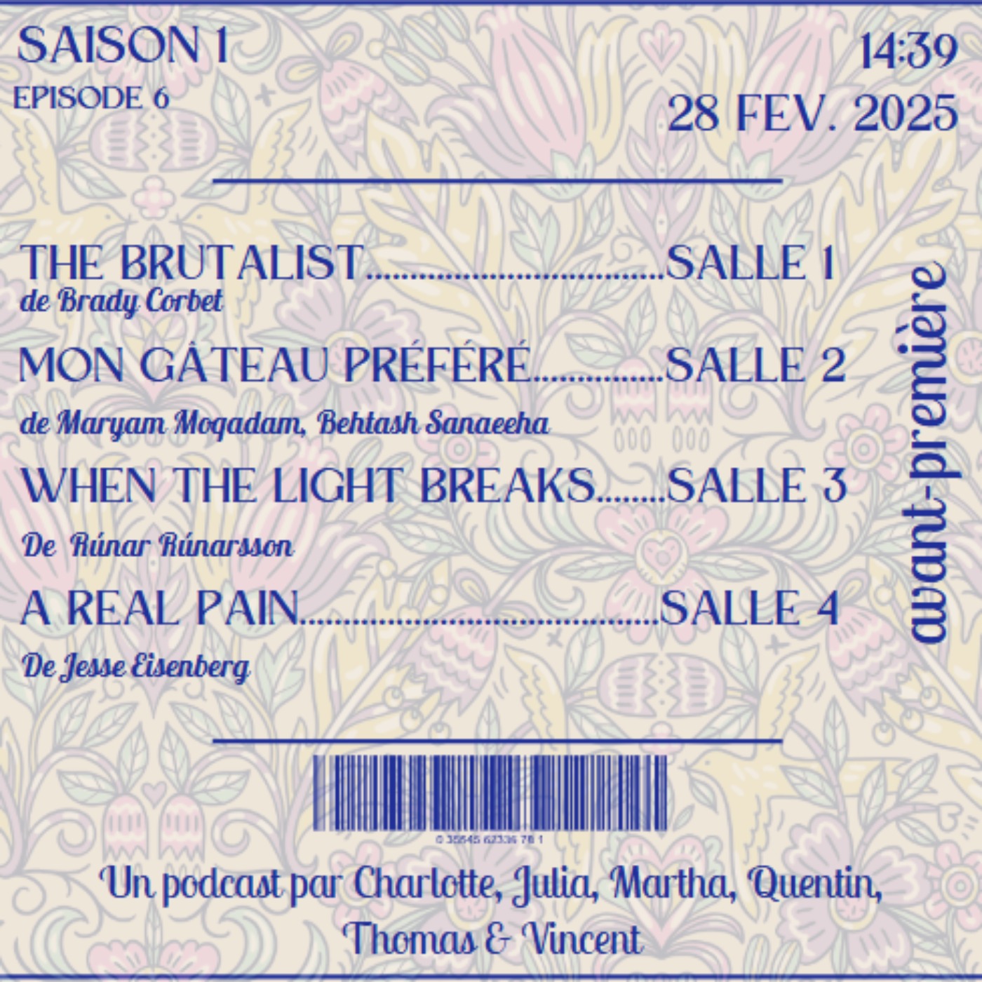 THE BRUTALIST - MON GATEAU PRÉFÉRÉ - WHEN THE LIGHT BREAKS - A REAL PAIN