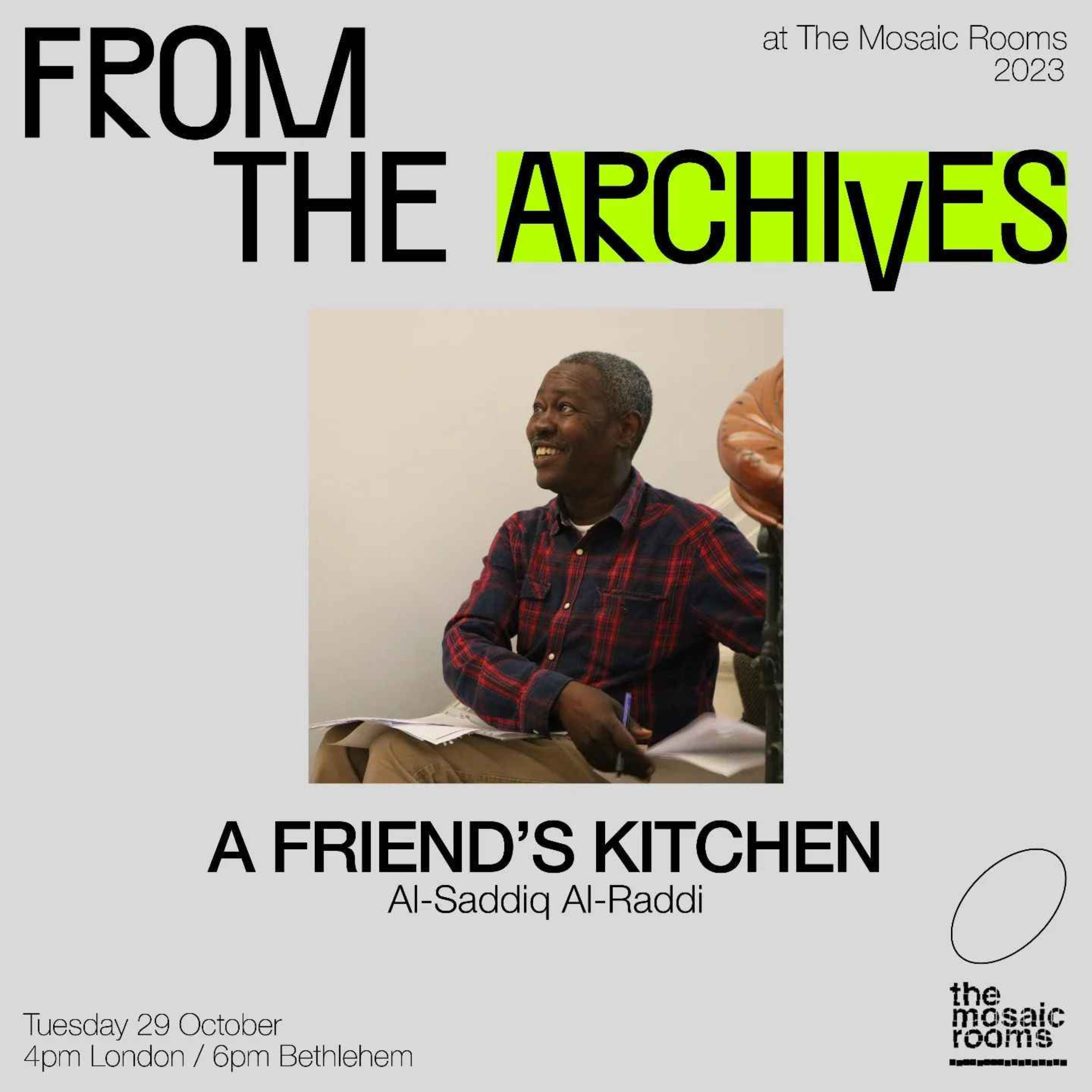 A Friend's Kitchen: Al-Saddiq Al-Raddi