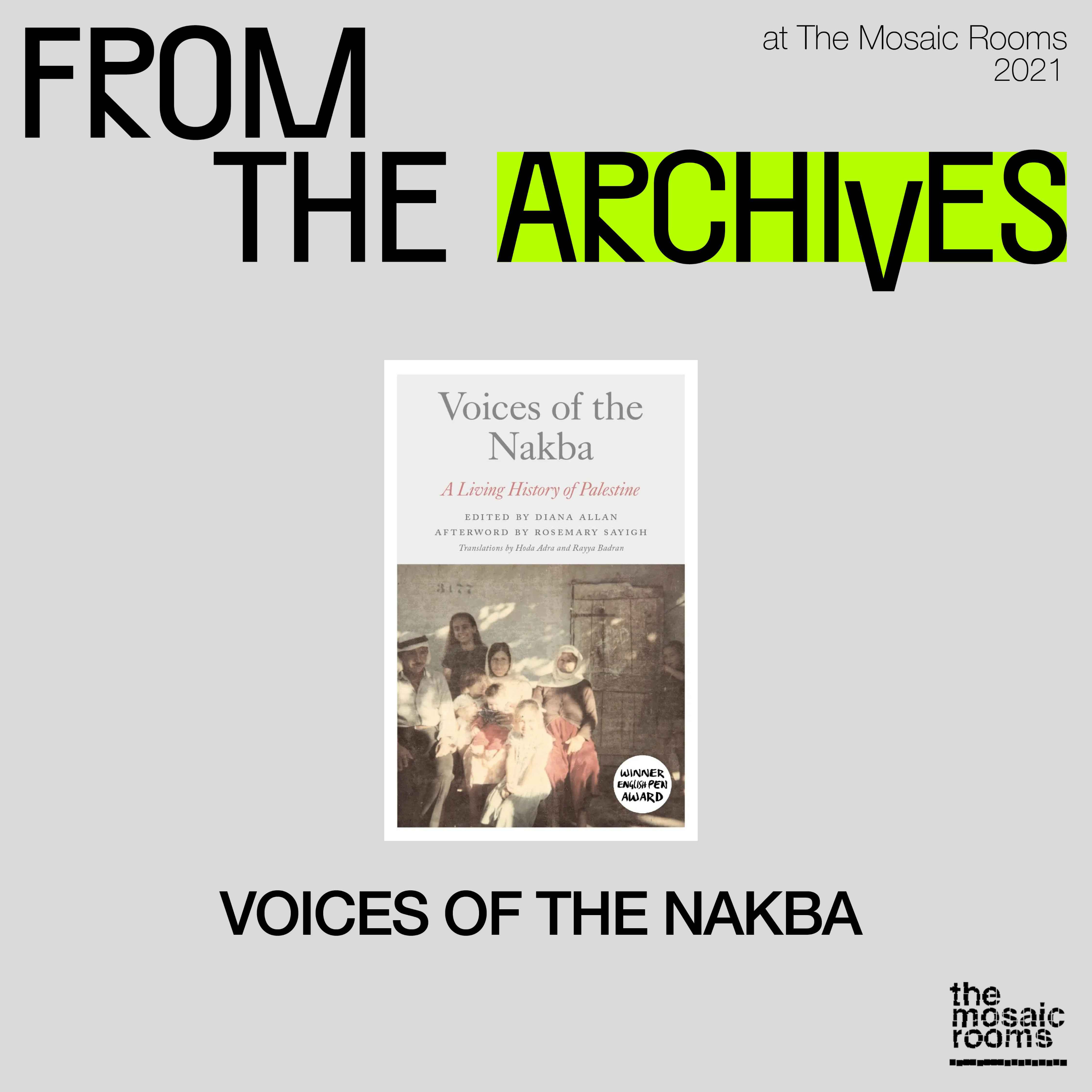 Voices of the Nakba: Salman Abu Sitta, Lena Jayyusi, Mahmoud Zeidan, Diana Allan episode artwork
