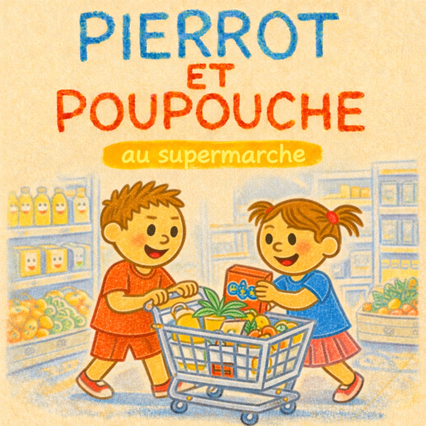 Pierrot et Poupouche au supermarché
