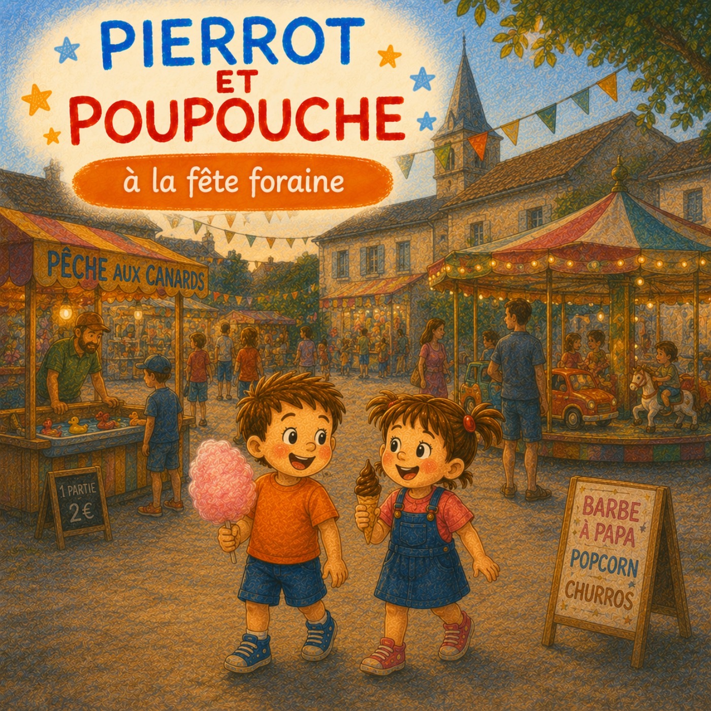 Pierrot et Poupouche à la fête foraine