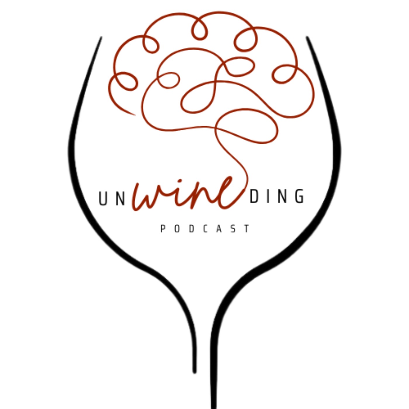 unWINEding with the support group podcast artwork
