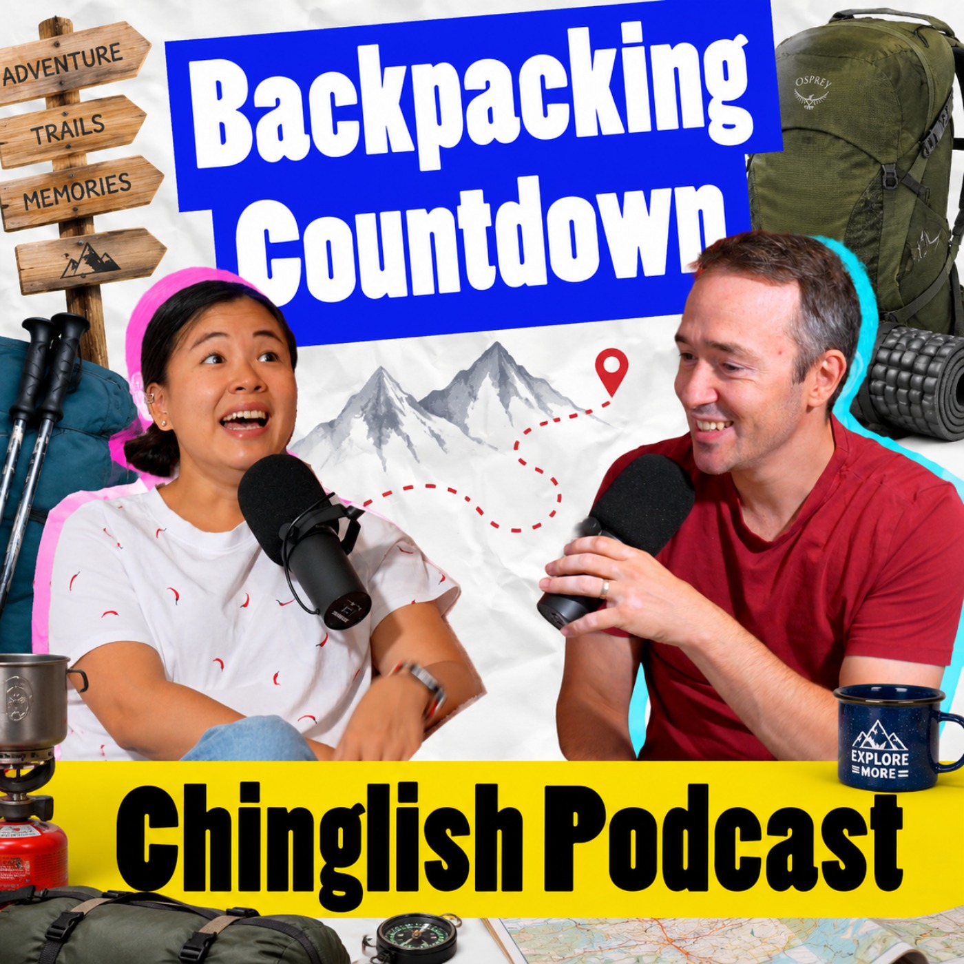Real Mandarin & English Conversation |  Backpacking Trip Countdown