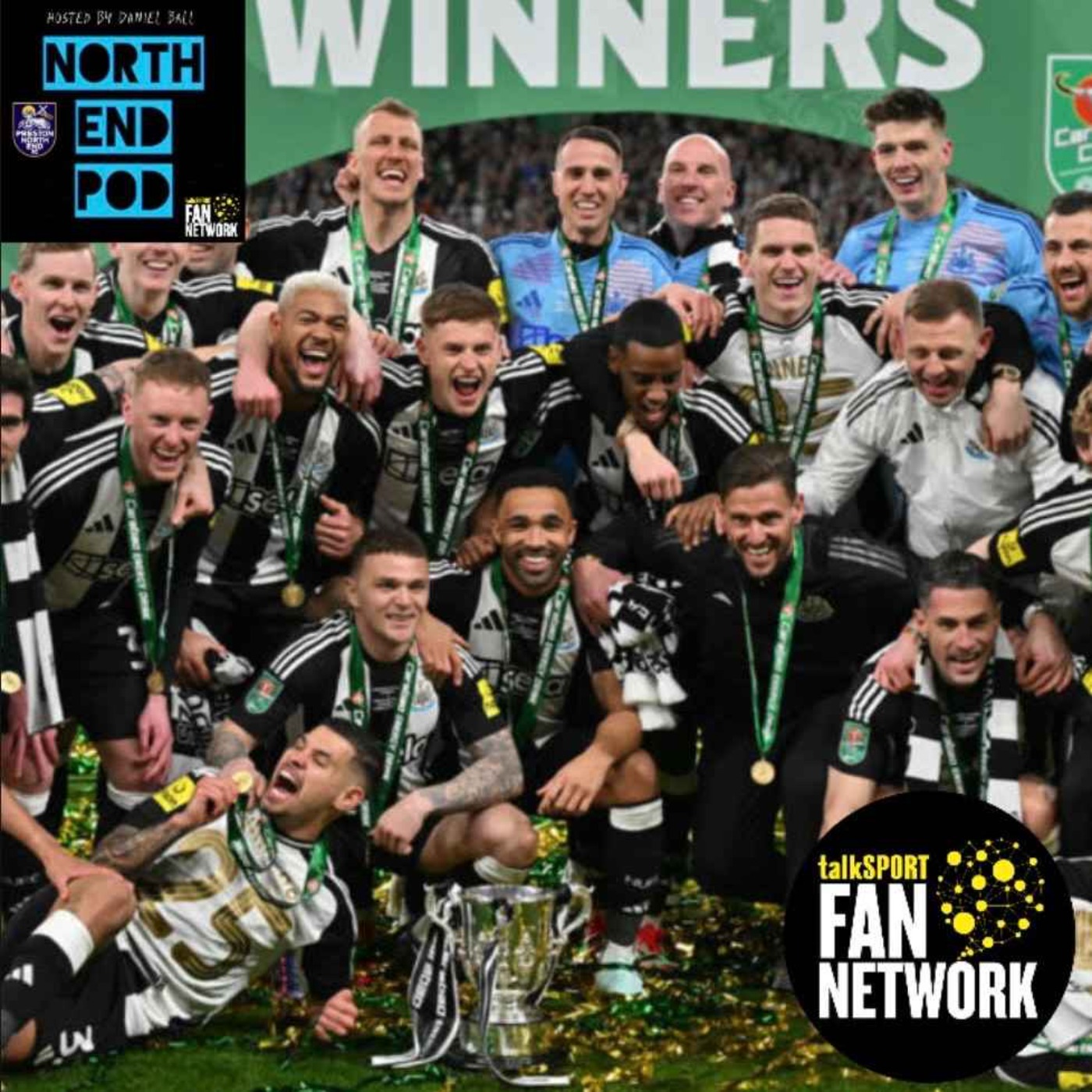 NEP+ : Newcastle beat Liverpool in the League Cup Final, Sheff Utd win the Steel City Derby & should Spurs sack Ange Postecoglou  episode artwork