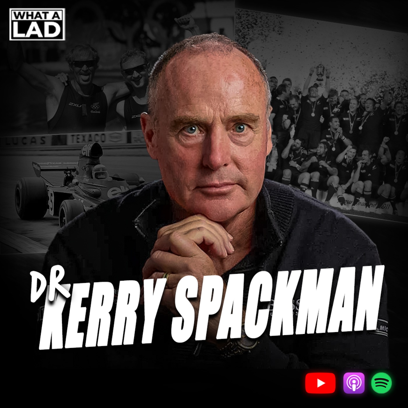 Dr Kerry Spackman- What a Lad episode artwork