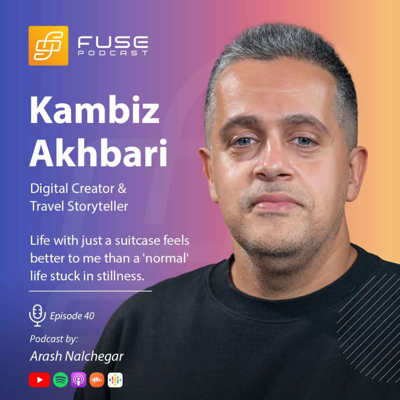 کامبیز اخباری | زندگی با یک چمدون چه حسی داره؟ episode artwork
