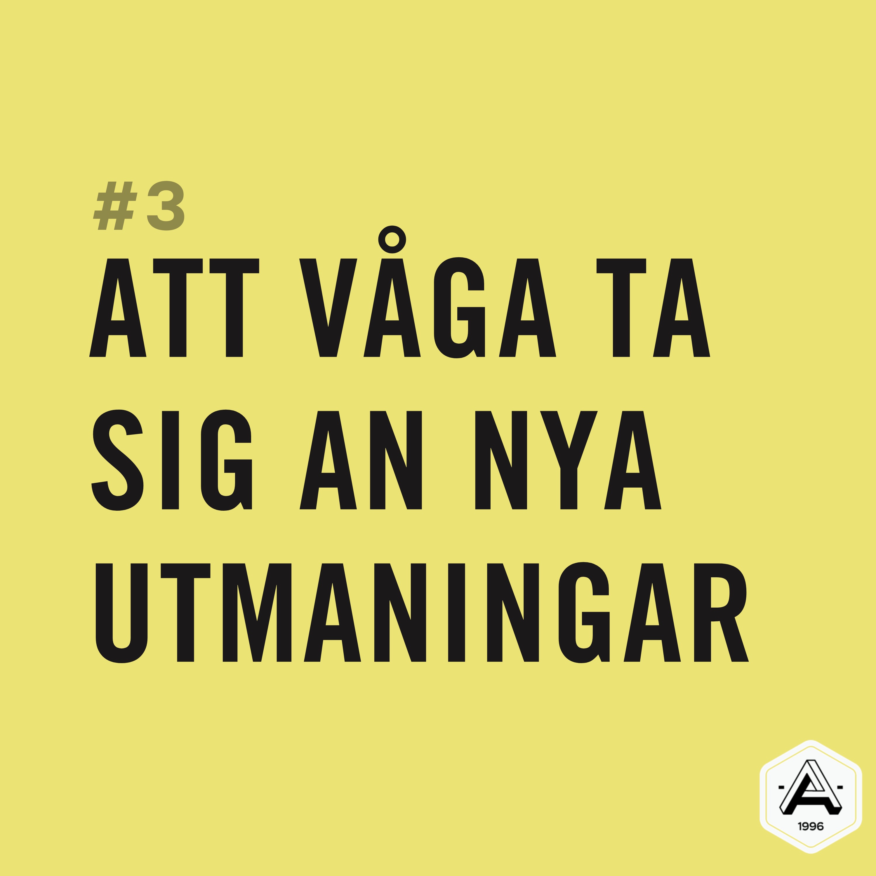 #3 Att våga ta sig an nya utmaningar