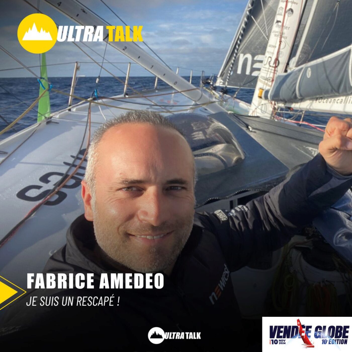 REDIFF VENDÉE GLOBE Fabrice Amedeo : "Je suis un Rescapé !"