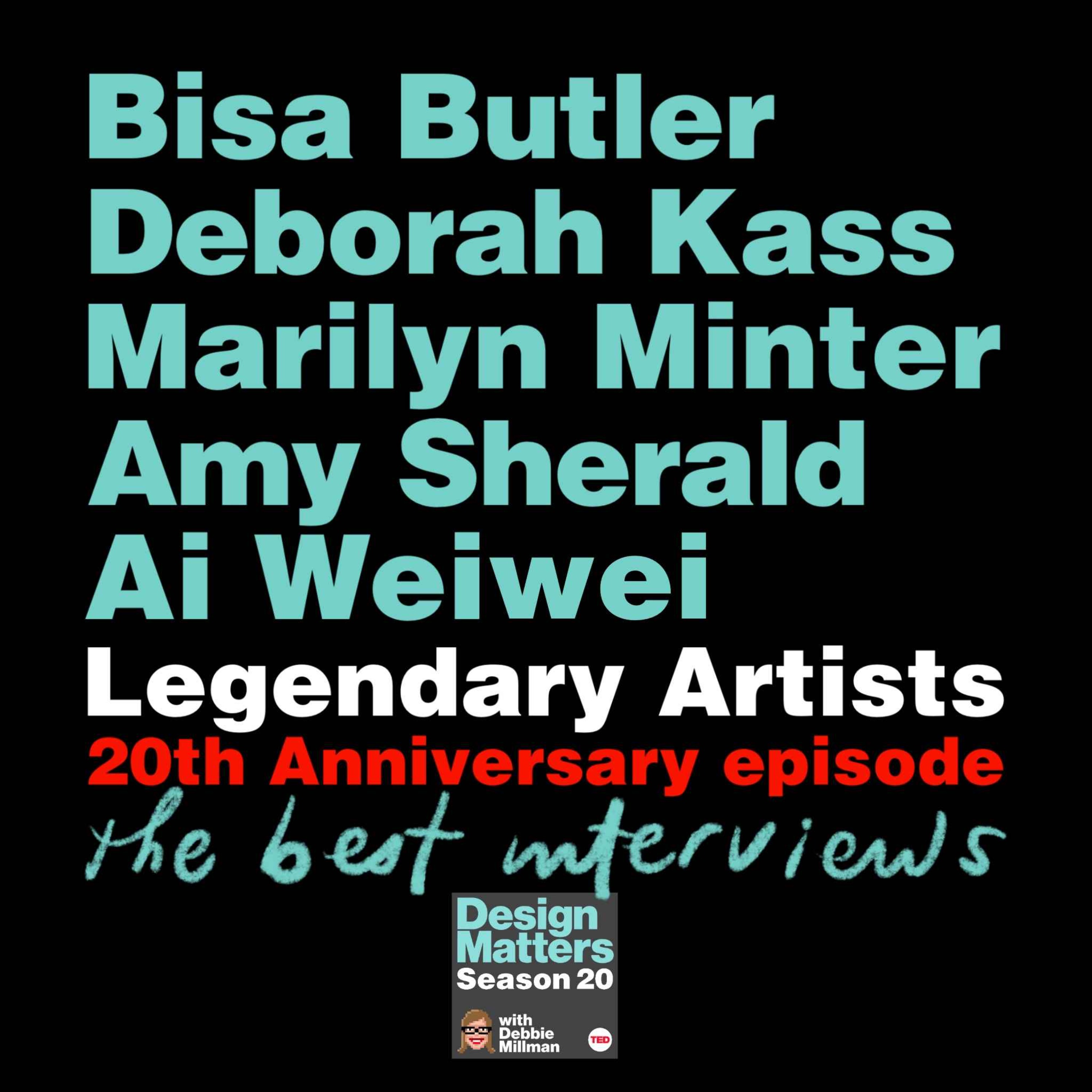 Thumbnail for "20th Anniversary celebration with legendary artists Bisa Butler, Deborah Kass, Marilyn Minter, Amy Sherald, and Ai Weiwei".