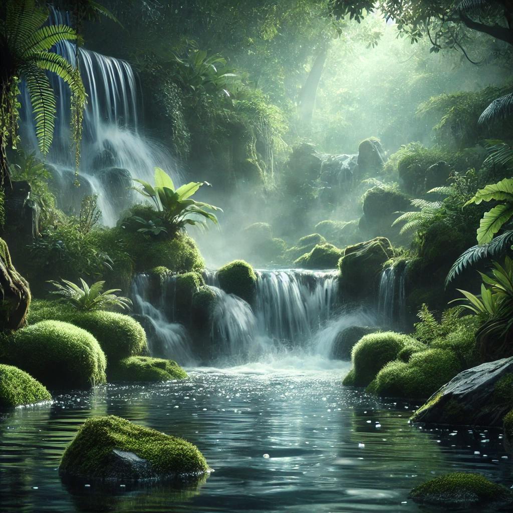 😴🌊 The calming sound of a WATERFALL promotes Rest and Harmony