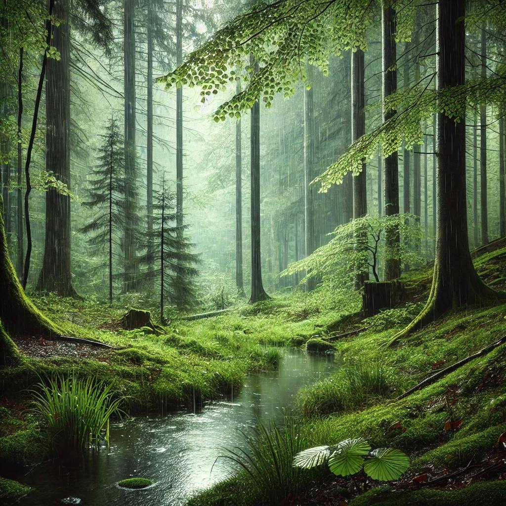 😴🌧️ Écoutez la douce PLUIE en forêt et plongez dans la Sérénité