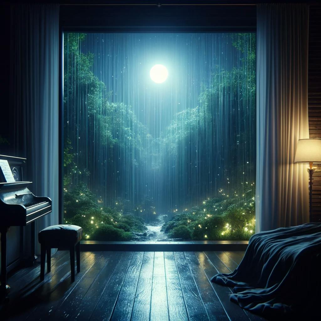 😴🌧️🎵 SUEÑO Reforzado por la MÚSICA Suave y el Sonido de la LLUVIA