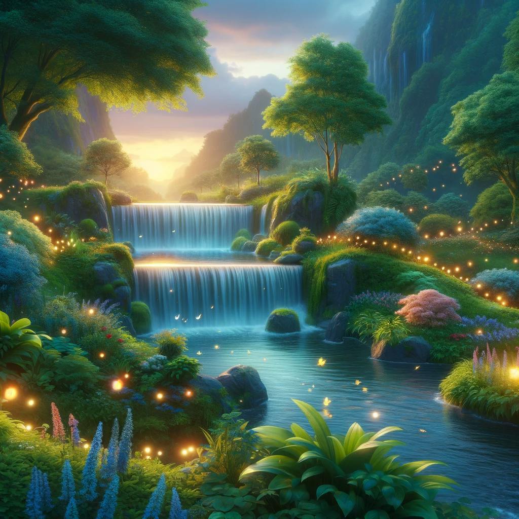 😴💧🎵 DORMIRSE Naturalmente con el Sonido de una CASCADA y MÚSICA Suave