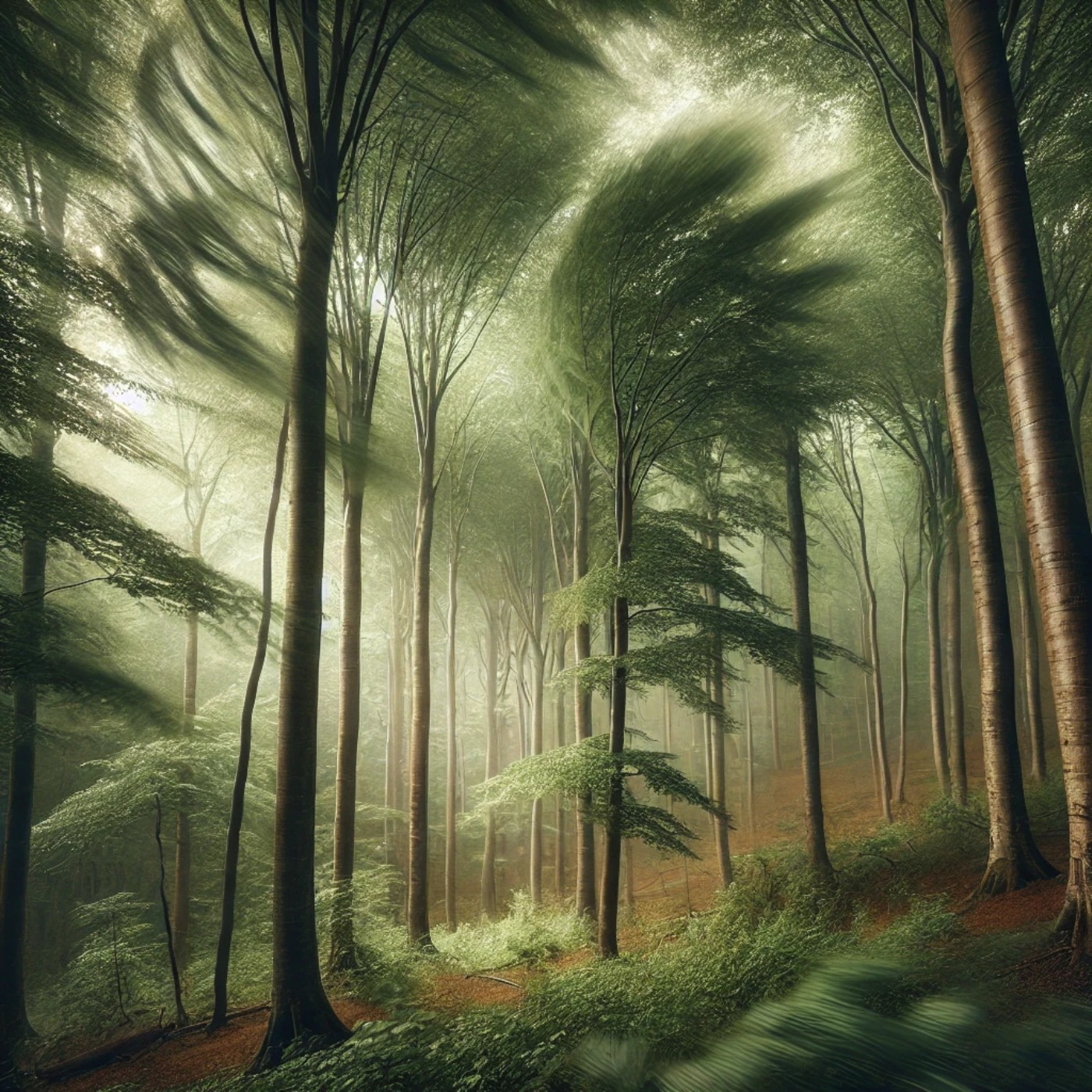😴🌲Escucha el viento en un BOSQUE para un sueño profundo y reparador