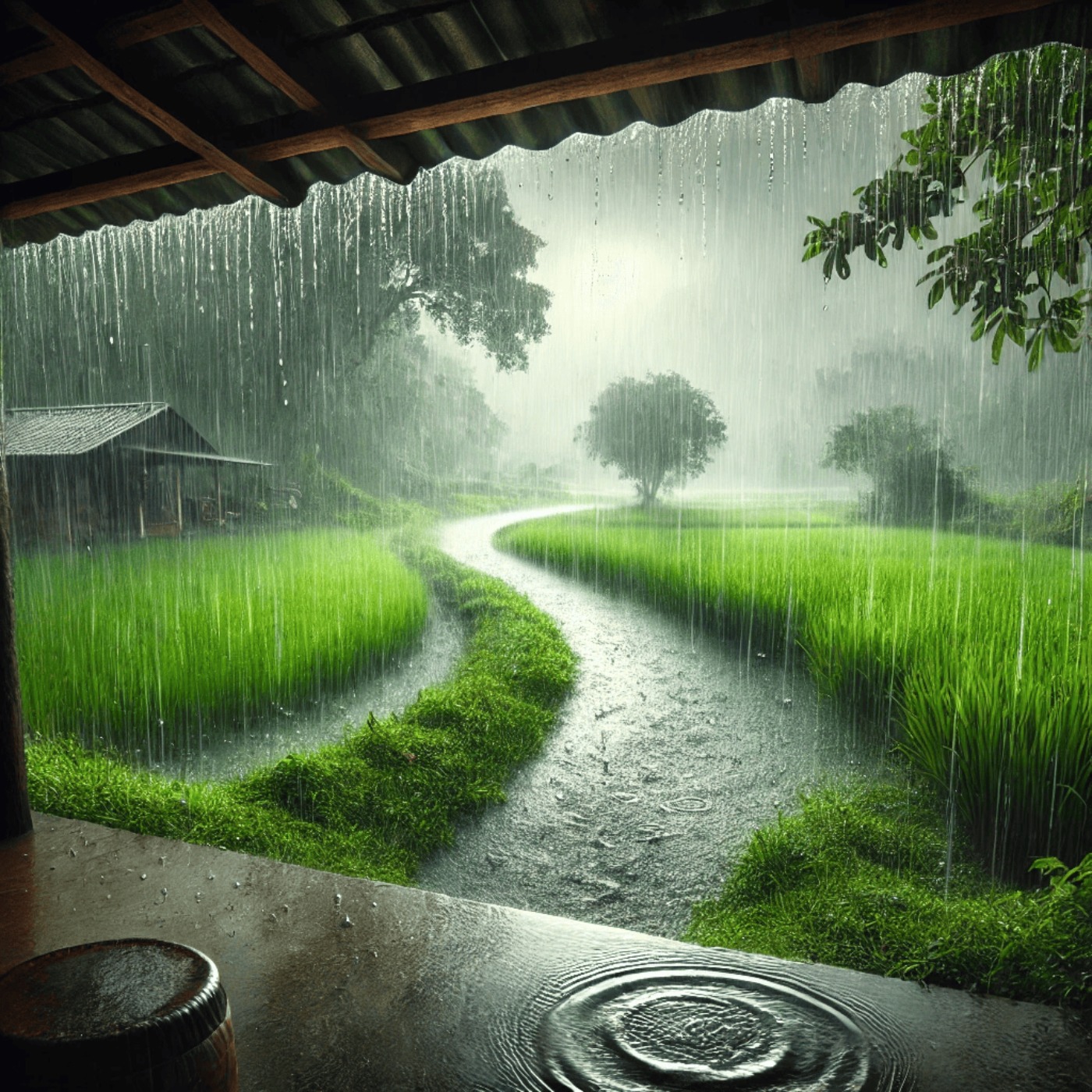 😴🌧️ UNA FUERTE LLUVIA para una NOCHE TRANQUILA