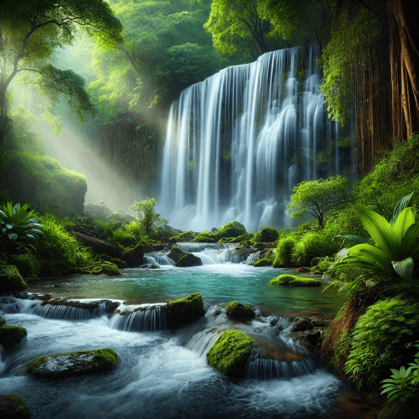 😴💧 La majestuosidad de la CASCADA para Sueño y Paz interior