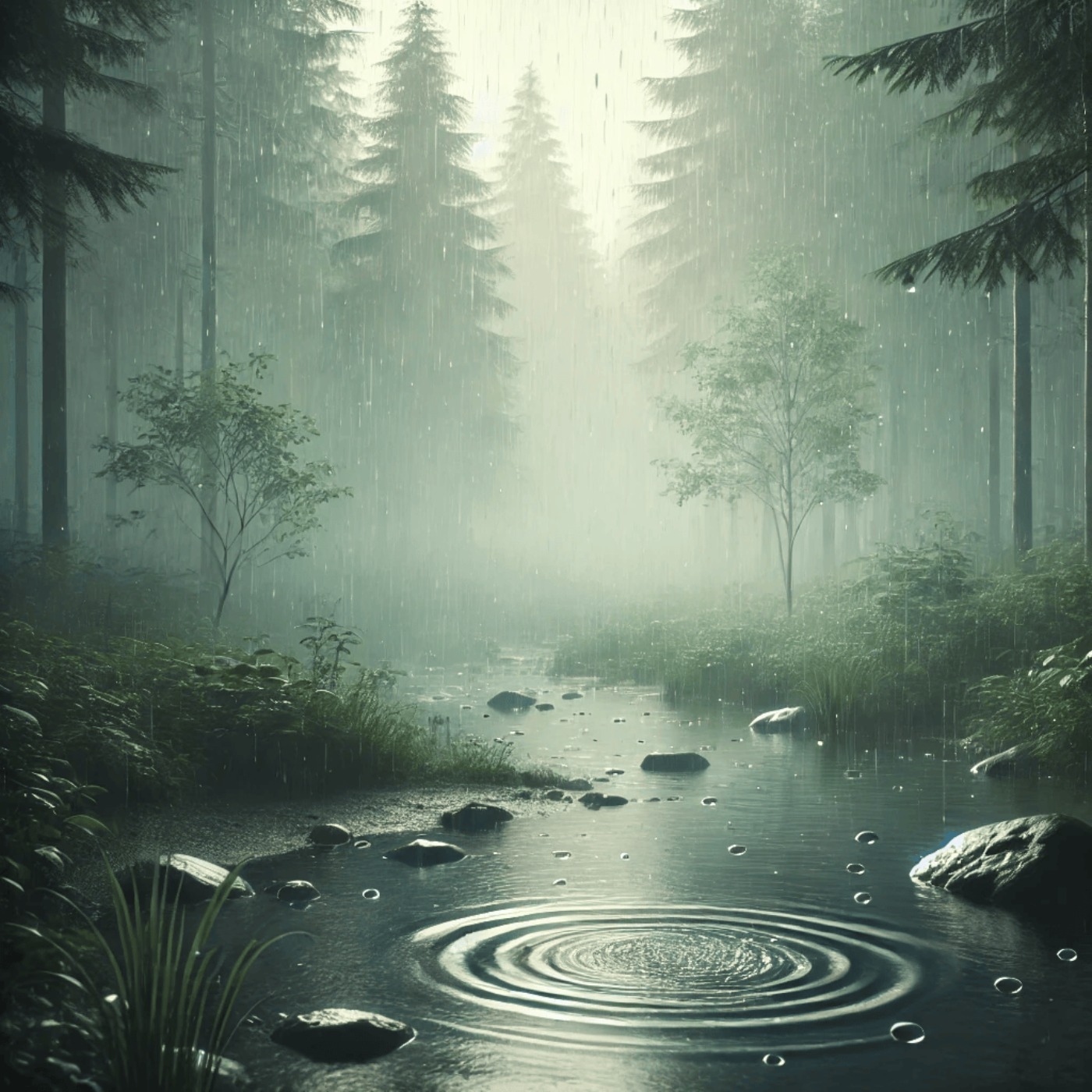 😴🌧️ La suave LLUVIA calma la MENTE y el CUERPO