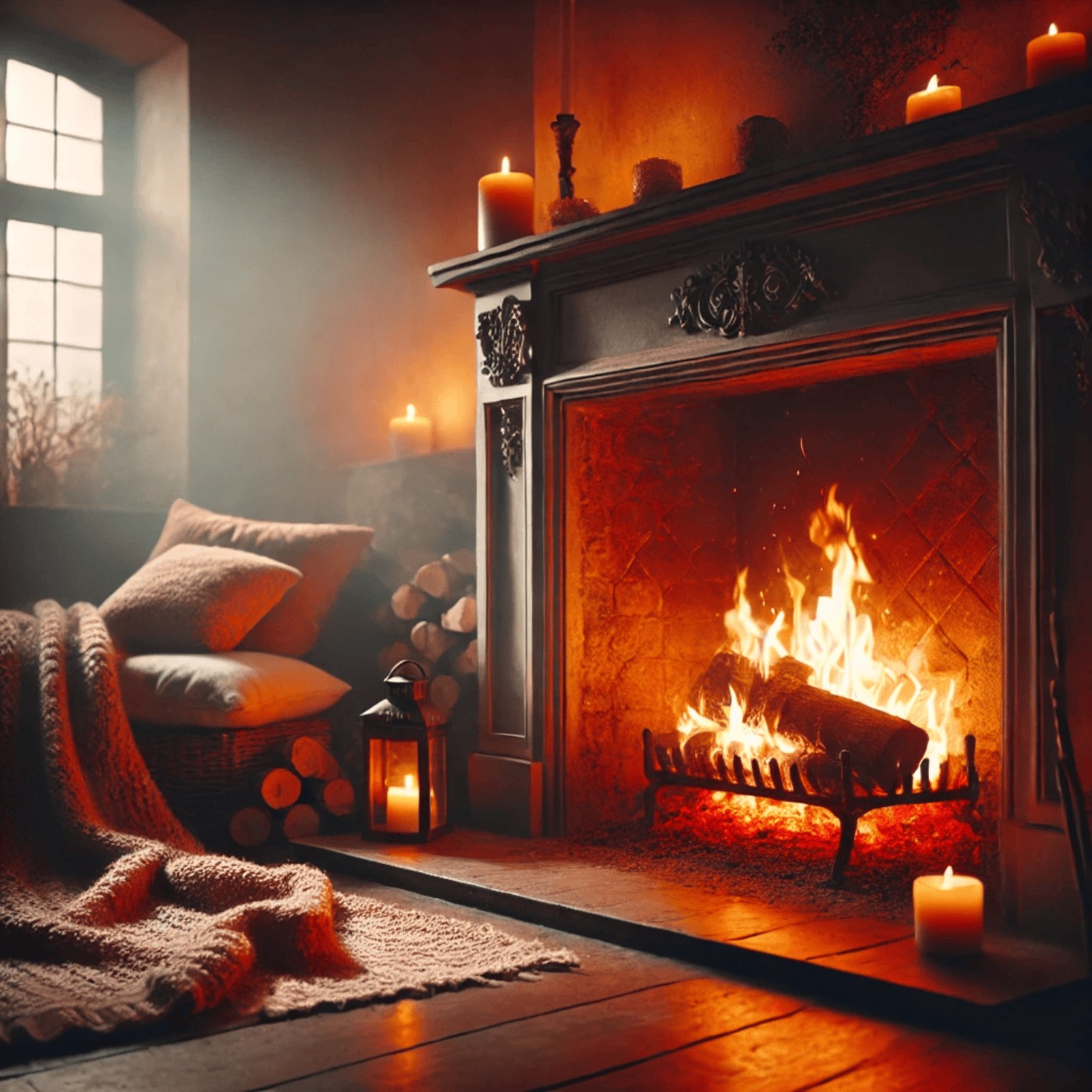 😴🔥 El cálido consuelo de un FUEGO que calma tu mente