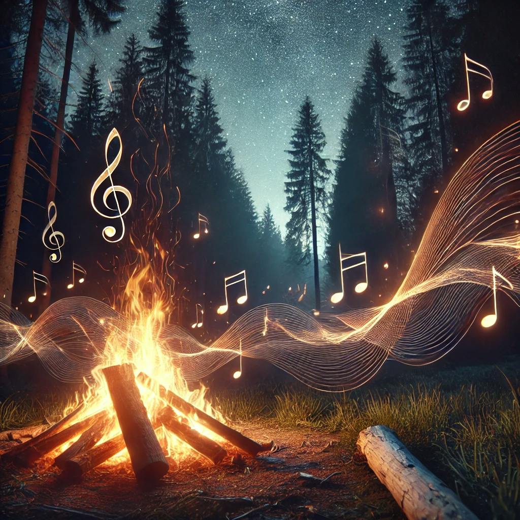 😴🔥🎵 El Sonido Relajante del FUEGO y Música Suave para Aliviar la ANSIEDAD Nocturna