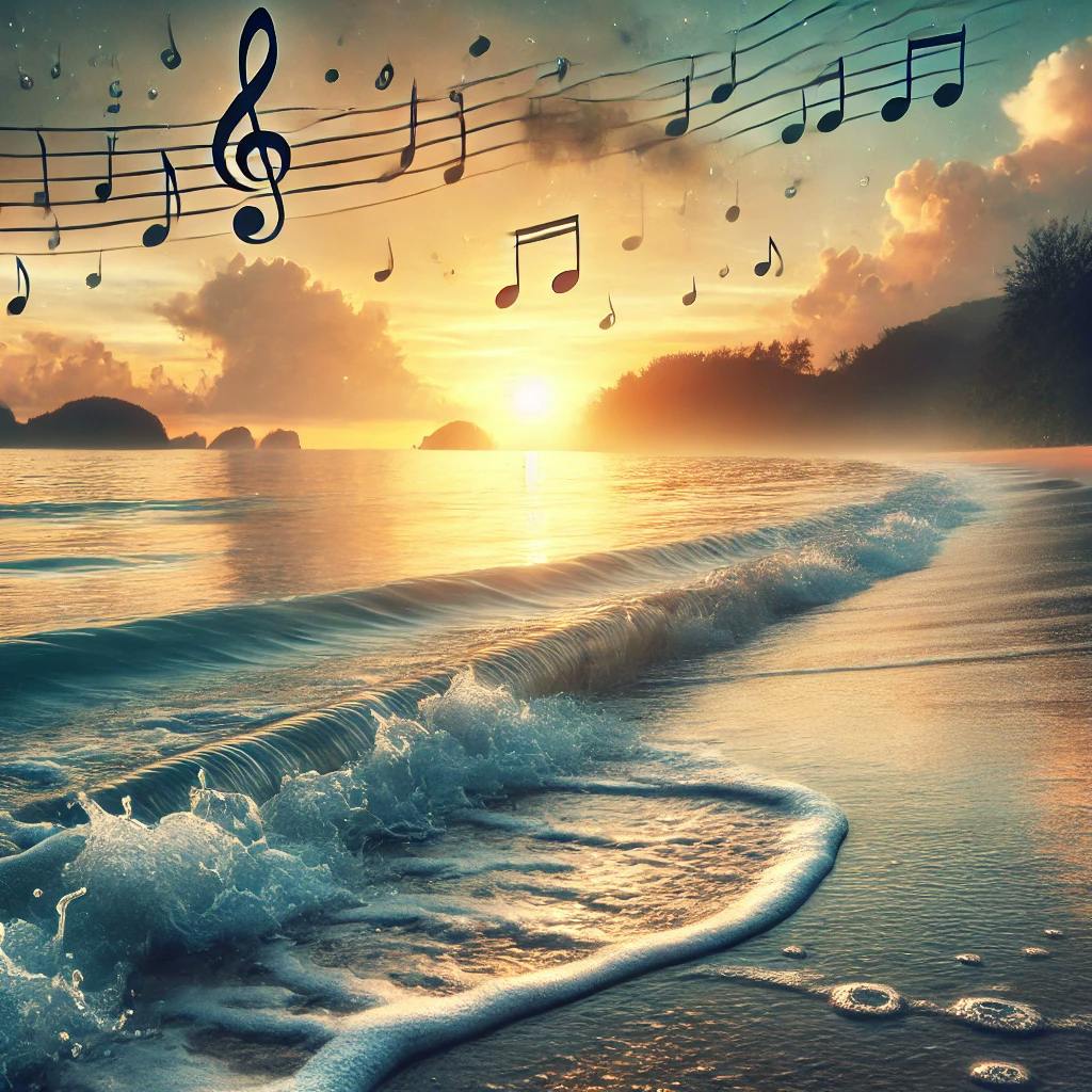 😴🌊🎵 El Sonido Relajante de las OLAS y la MÚSICA Suave Aseguran una NOCHE de Descanso