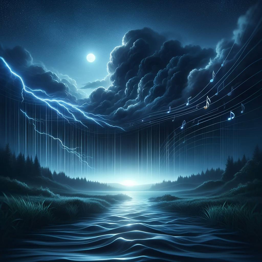 😴⛈️🎵 El Sonido del TRUENO y la MELODÍA Relajante Favorecen la RELAJACIÓN