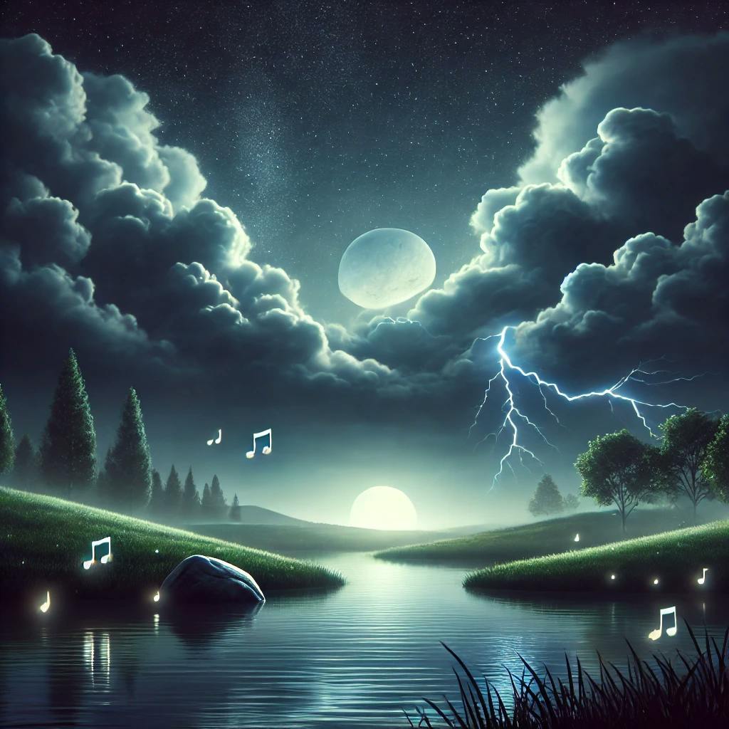😴⛈️🎵 MÚSICA Relajante y TRUENO Suave para Reducir el ESTRÉS y Mejorar el SUEÑO