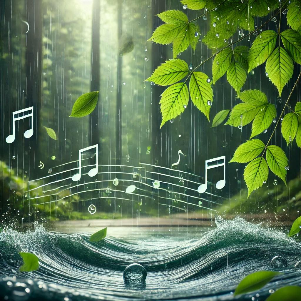 😴🌧️🎵 El Sonido de la LLUVIA sobre las Hojas y la MÚSICA Suave Mejoran la RELAJACIÓN