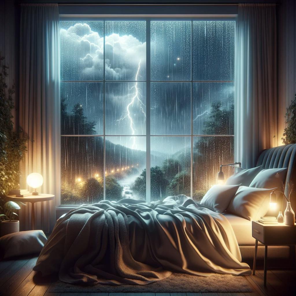 😴⛈️🎵 Deja que la TORMENTA Calme, la MÚSICA SUAVE Cure, para un SUEÑO Reparador
