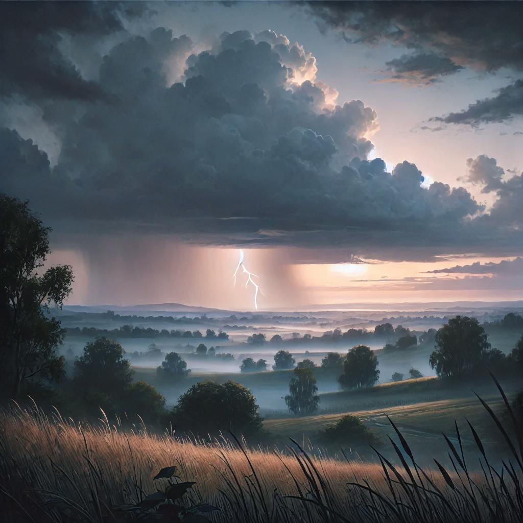 😴🌩️El sonido de una tormenta LEJANA calma la mente