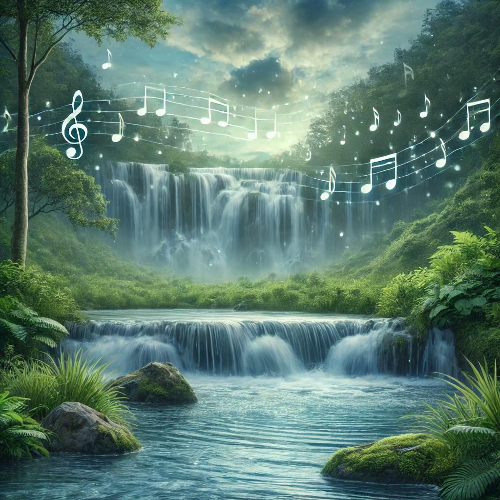 😴💧🎵 MELODÍA Suave y CASCADA Relajante para un SUEÑO Tranquilo y Saludable