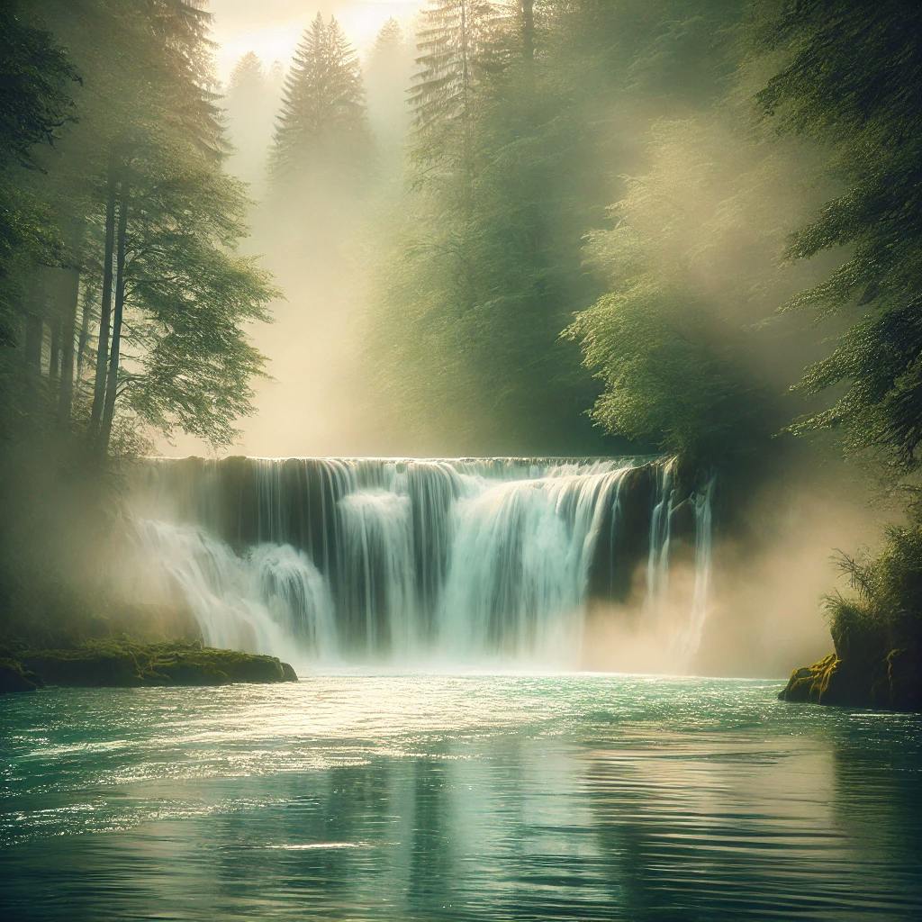 😴🌊 Escucha una CASCADA suave para un sueño profundo