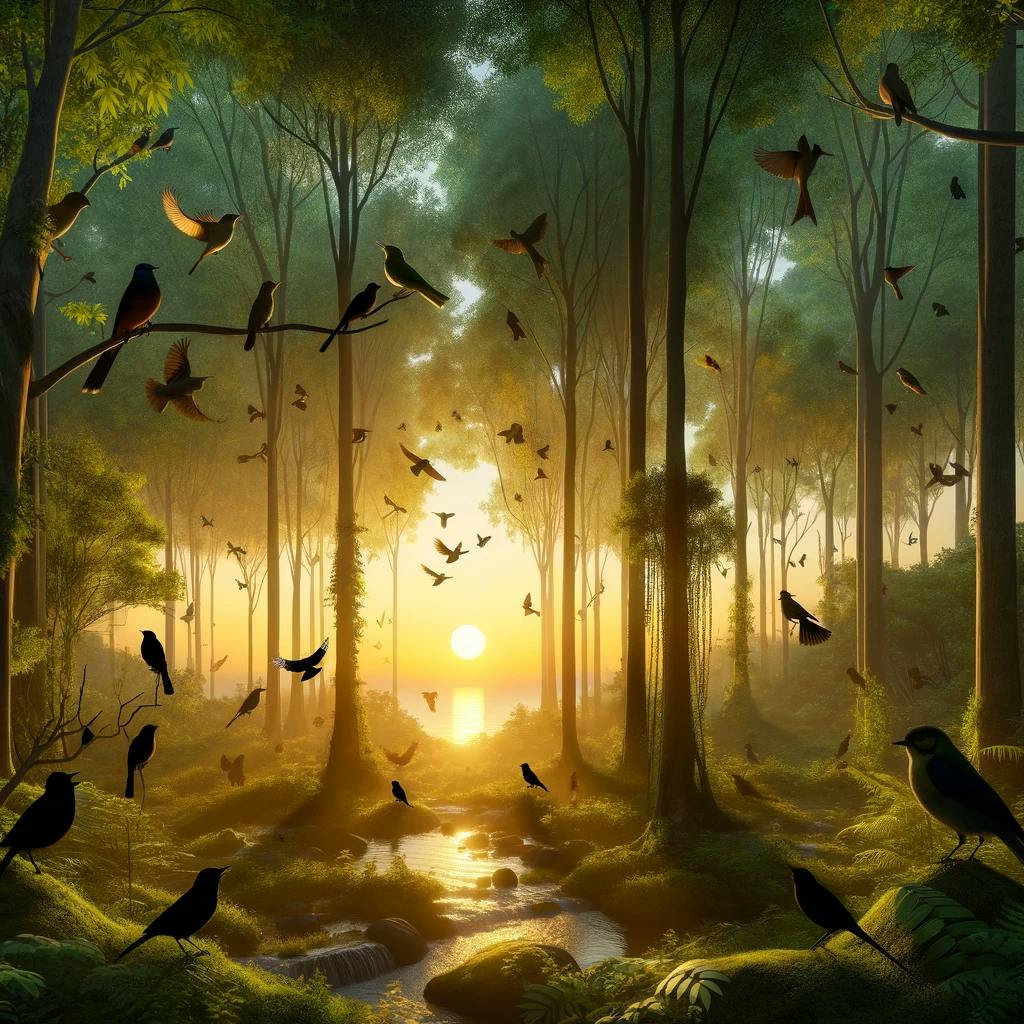 😴🍂🎵 CANTOS DE PÁJAROS y MÚSICA para una Relajación Absoluta y un SUEÑO de Calidad