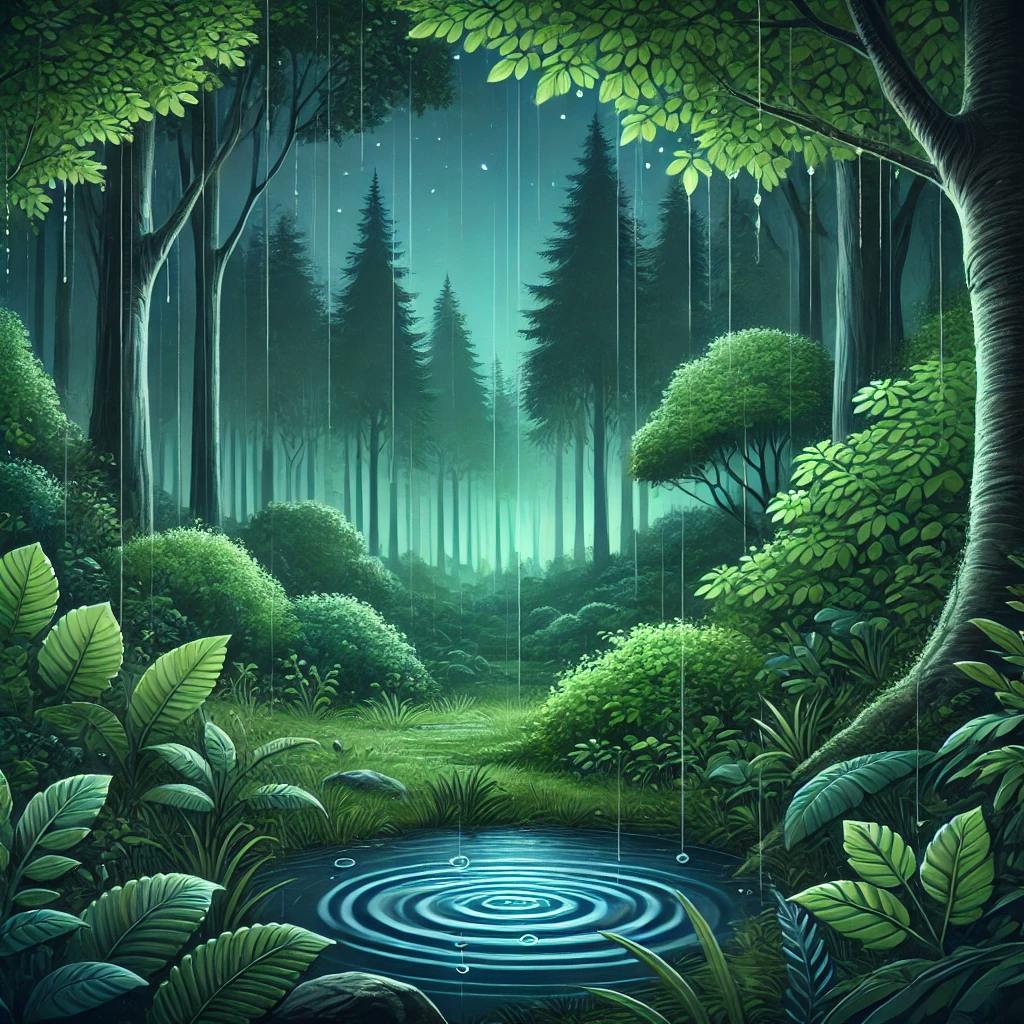 😴🌧️ El suave murmullo de la LLUVIA tranquilizadora en las hojas