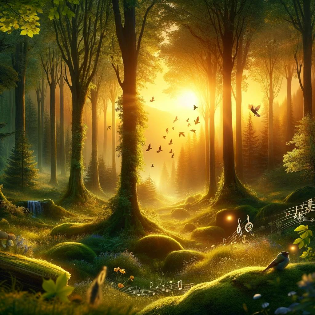 😴🍂🎵 MÚSICA y NATURALEZA se Fusionan, Trayendo RELAJACIÓN y BIENESTAR Nocturno