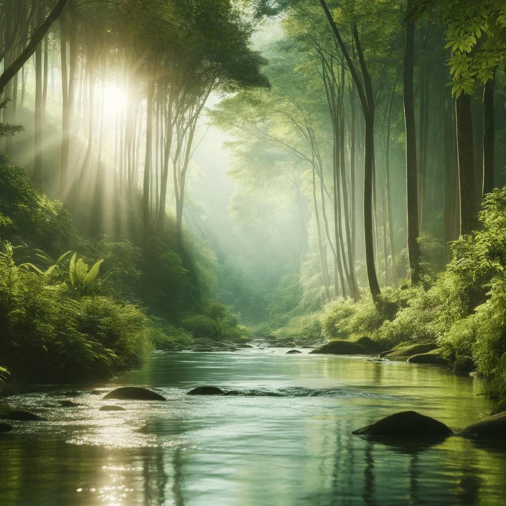 😴💧🎵 Un RÍO Relajante y una MÚSICA Suave para Mejorar tu SUEÑO