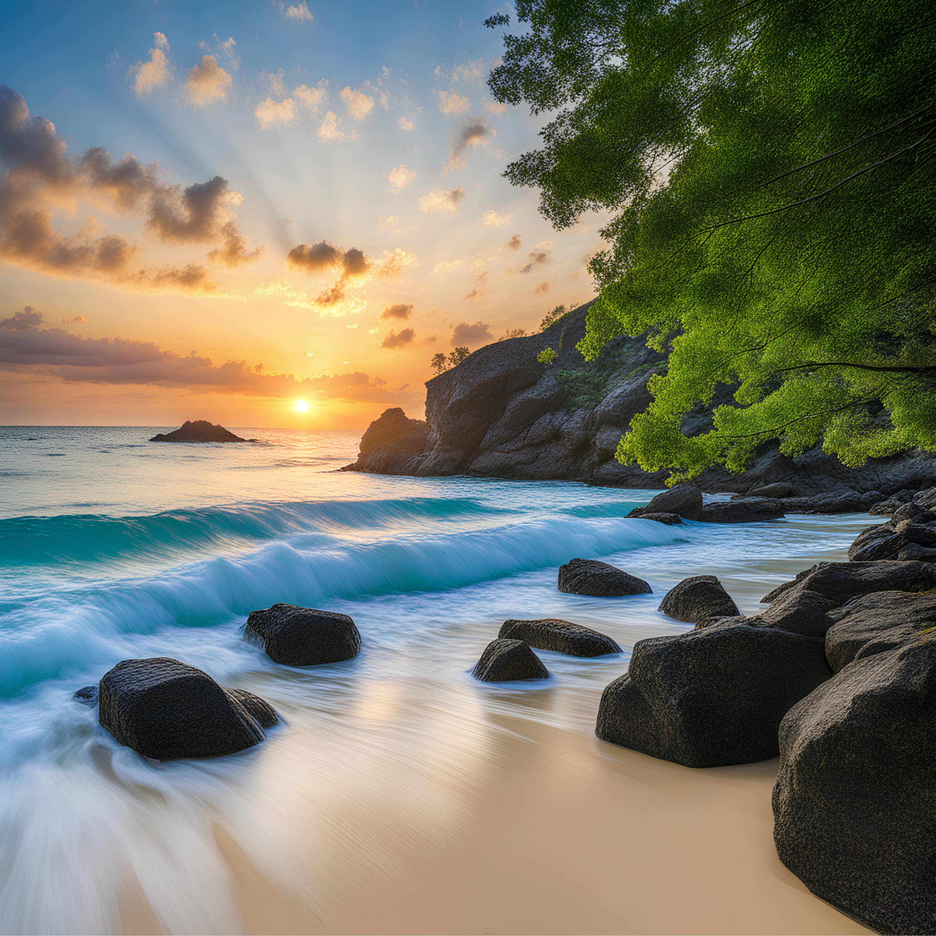 😴🌊🎵 DUERME Mejor con el Sonido de las OLAS y una MELODÍA Relajante