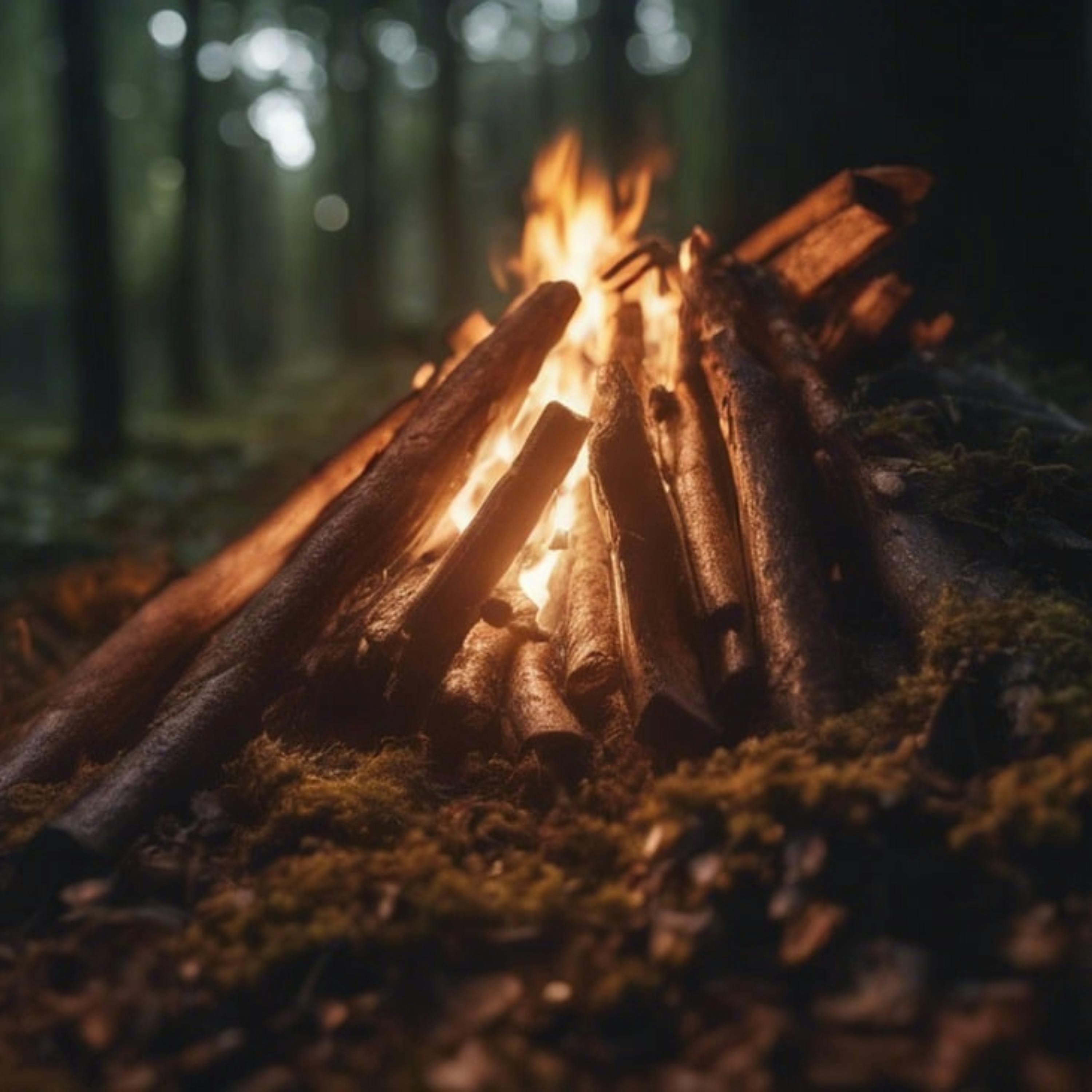 😴🔥🎵 El FUEGO Chisporroteante y la MÚSICA Envolvente para una NOCHE Tranquila