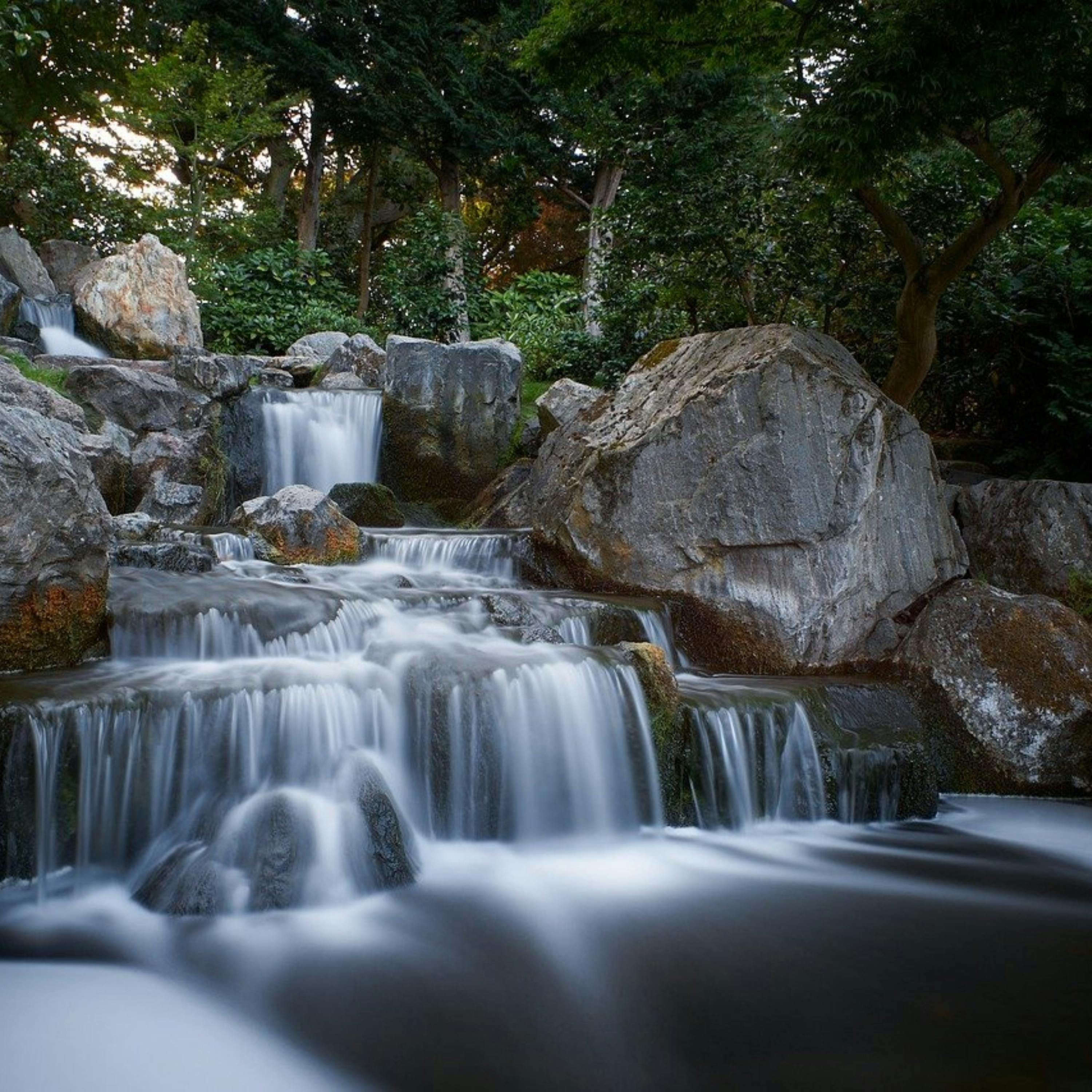 😴💧🎵 DUERME Tranquilamente al Sonido de una CASCADA y MÚSICA Relajante