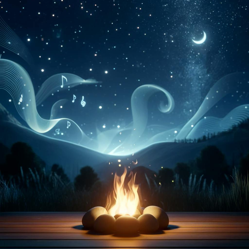 😴🔥🎵 FUEGO y MÚSICA Suave: Combinación Ideal para un SUEÑO Rápido
